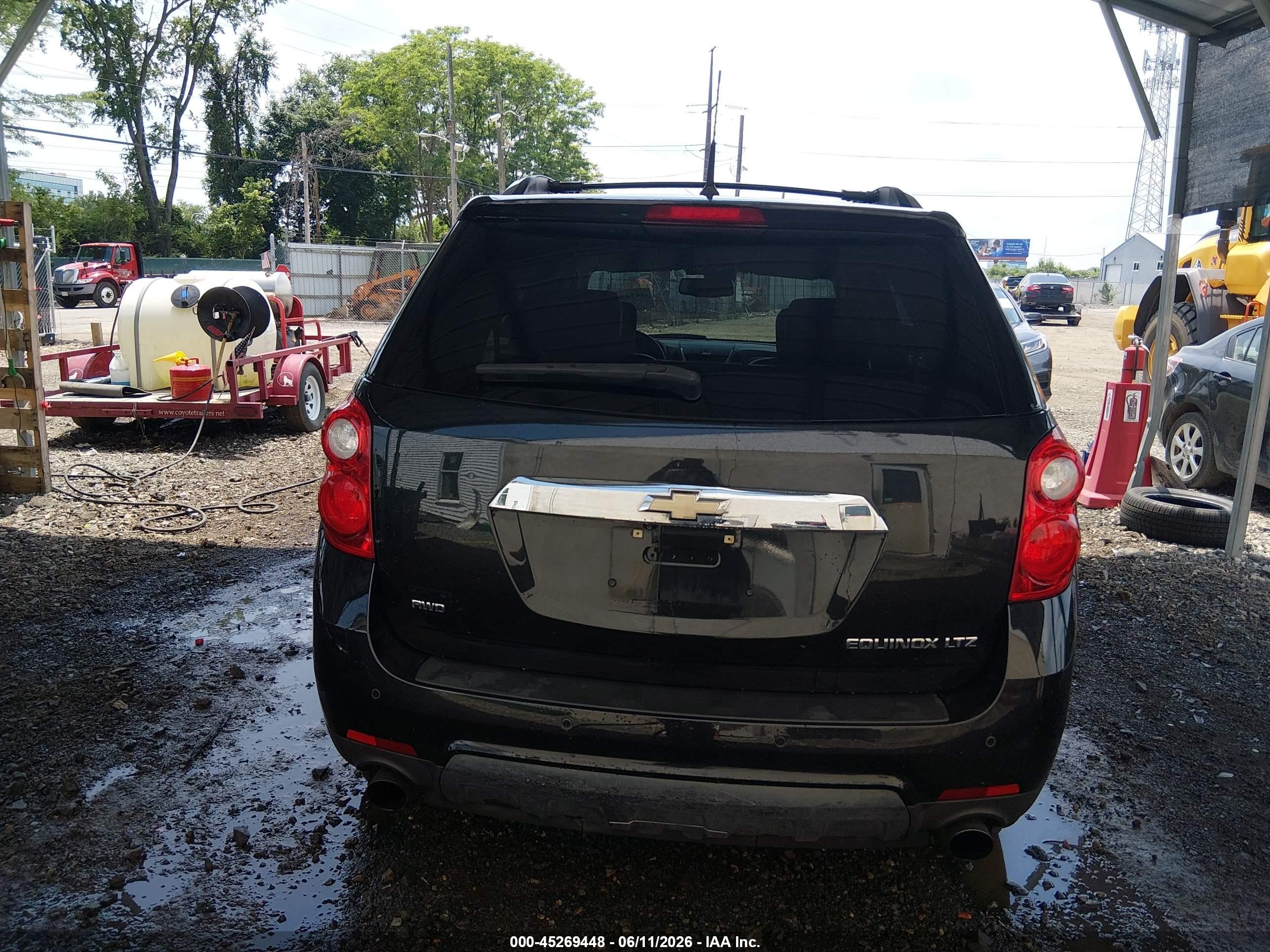 2011 Chevrolet Equinox Ltz Black vin: 2CNFLGE56B6326342