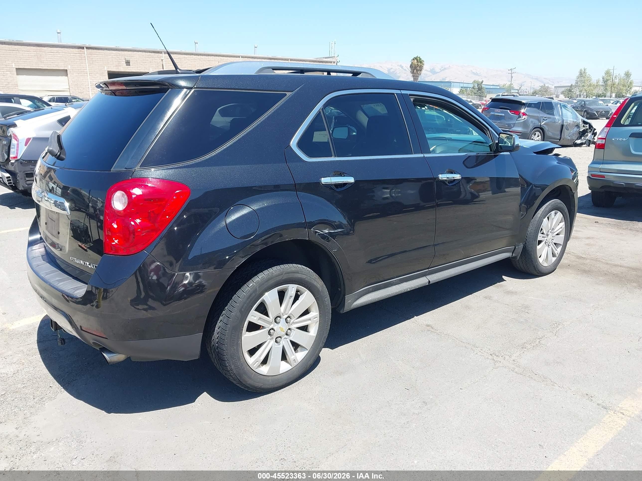 2011 Chevrolet Equinox Ltz Black vin: 2CNFLGE57B6419144