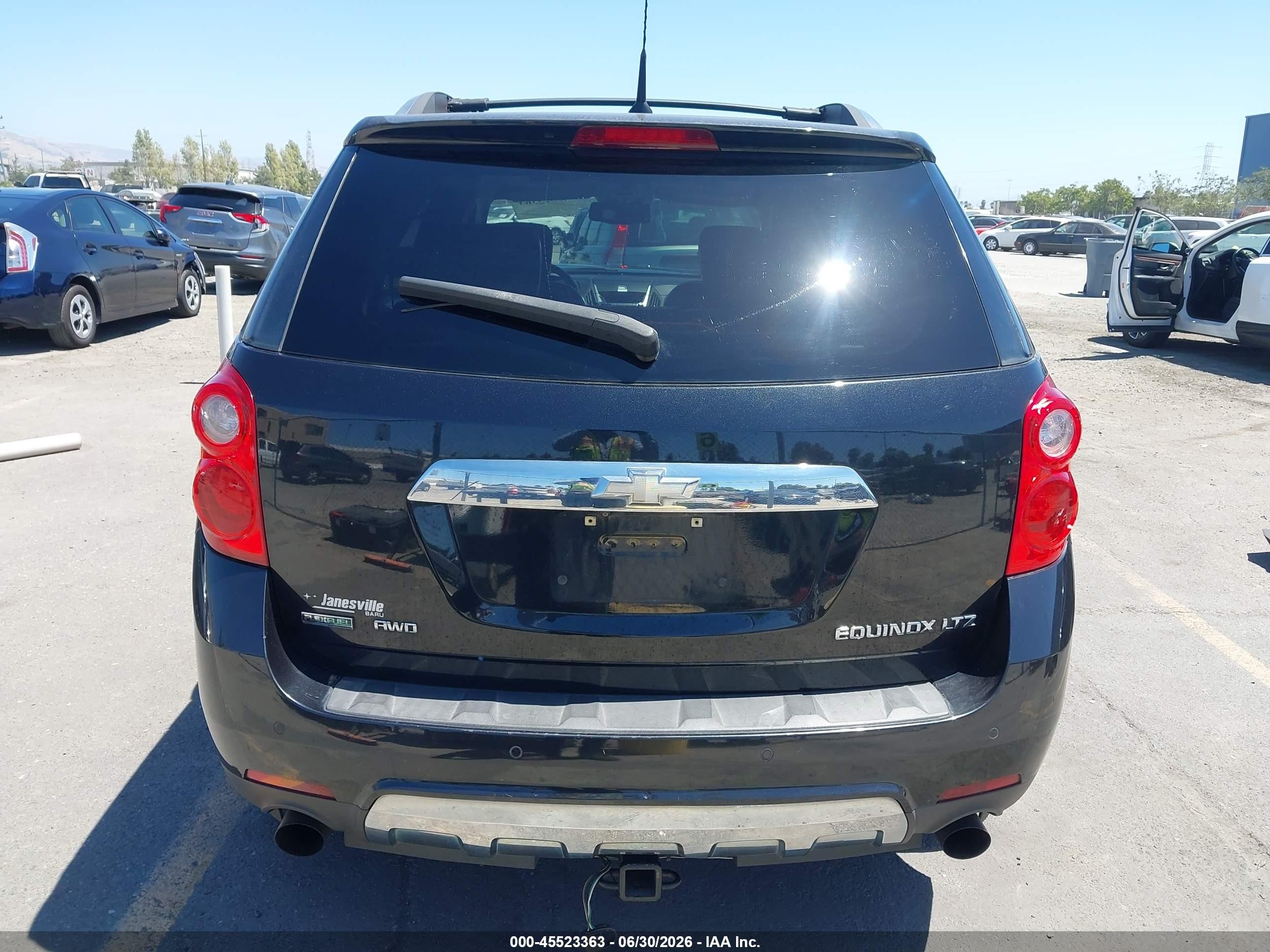 2011 Chevrolet Equinox Ltz Black vin: 2CNFLGE57B6419144