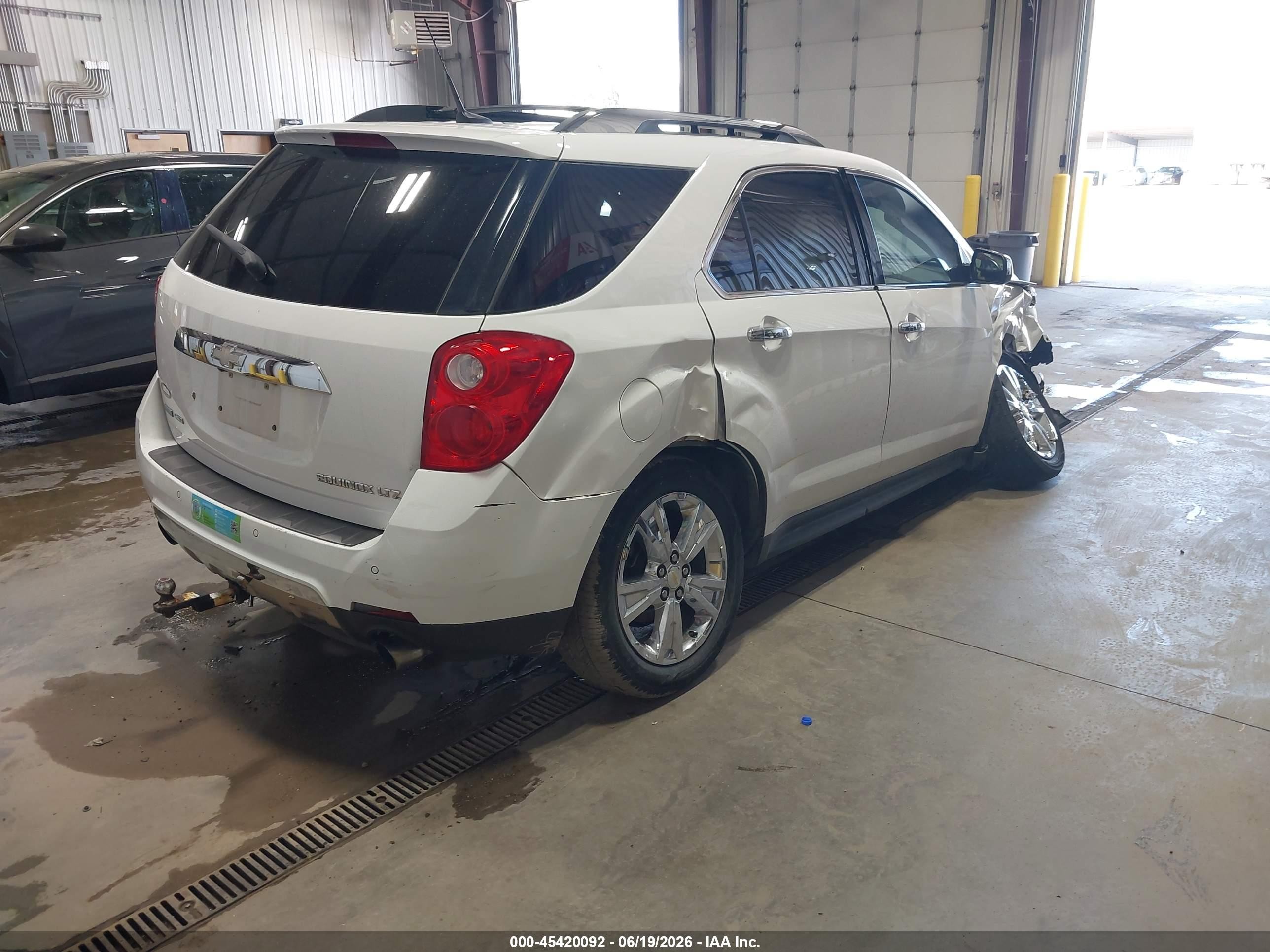 2011 Chevrolet Equinox Ltz White vin: 2CNFLGE58B6279833