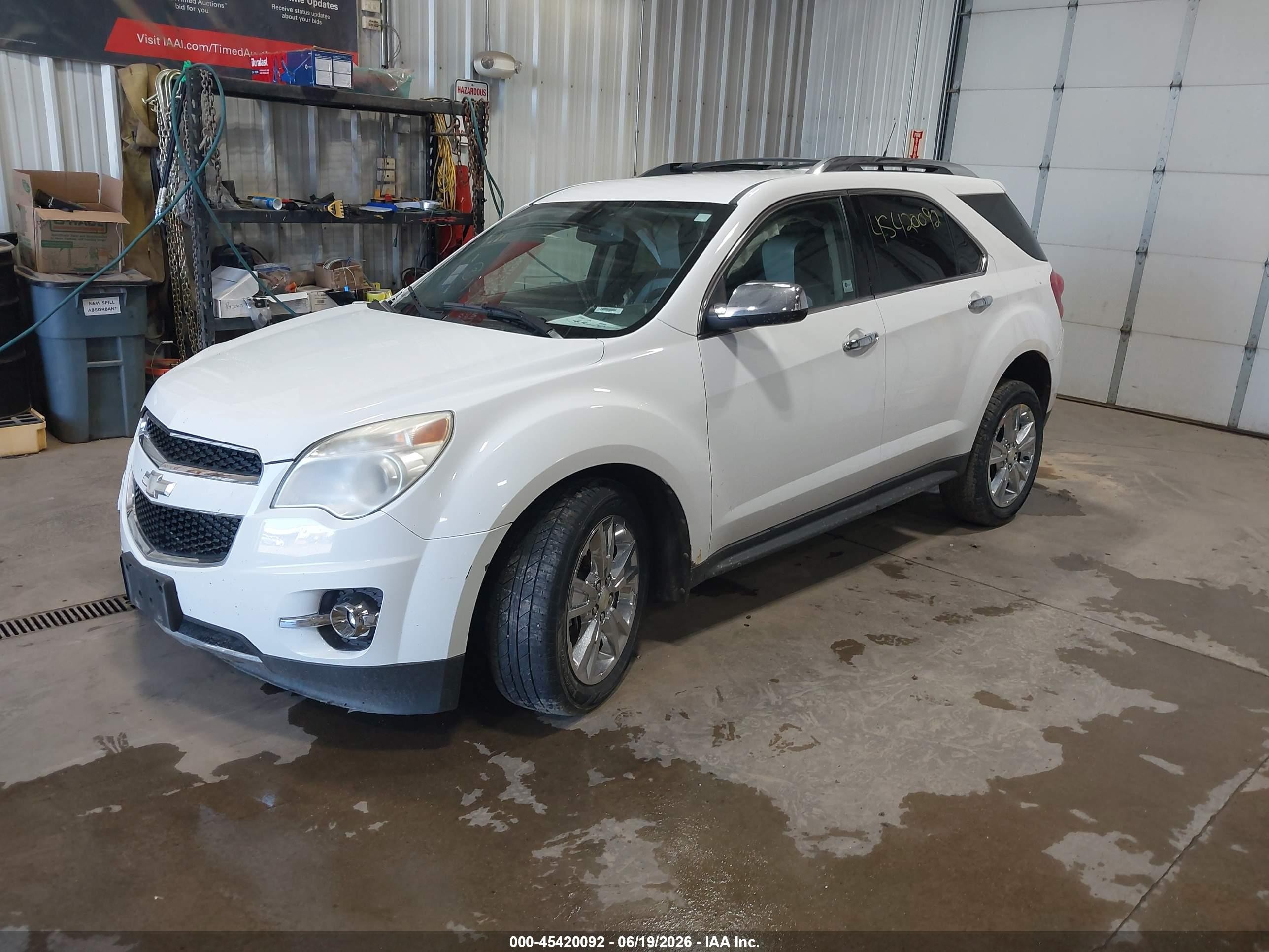 2011 Chevrolet Equinox Ltz White vin: 2CNFLGE58B6279833