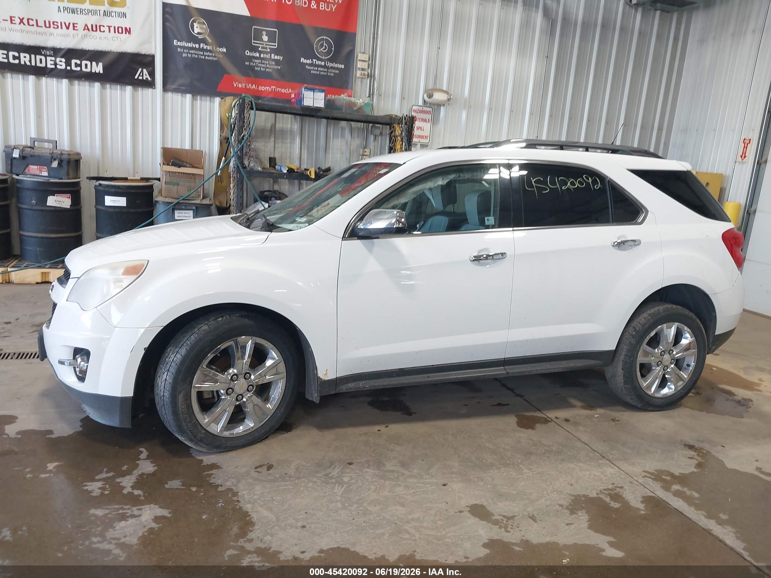 2011 Chevrolet Equinox Ltz White vin: 2CNFLGE58B6279833