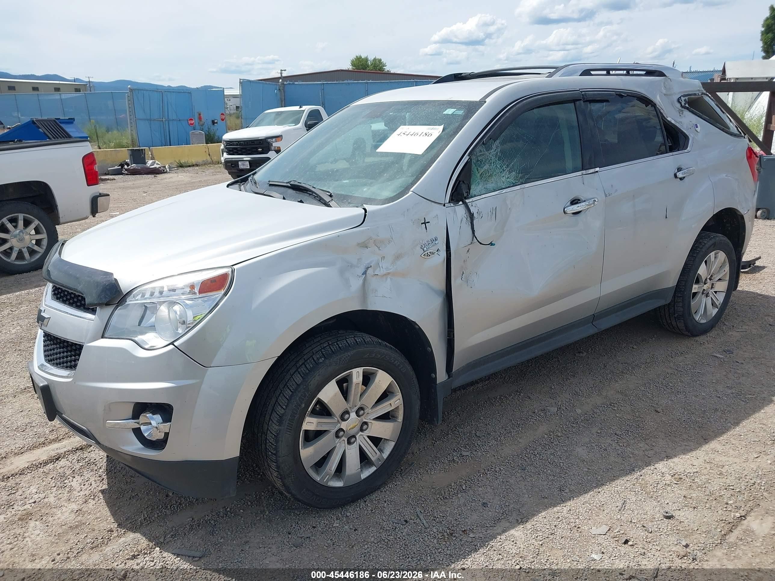 2011 Chevrolet Equinox Ltz Silver vin: 2CNFLGEC1B6456964