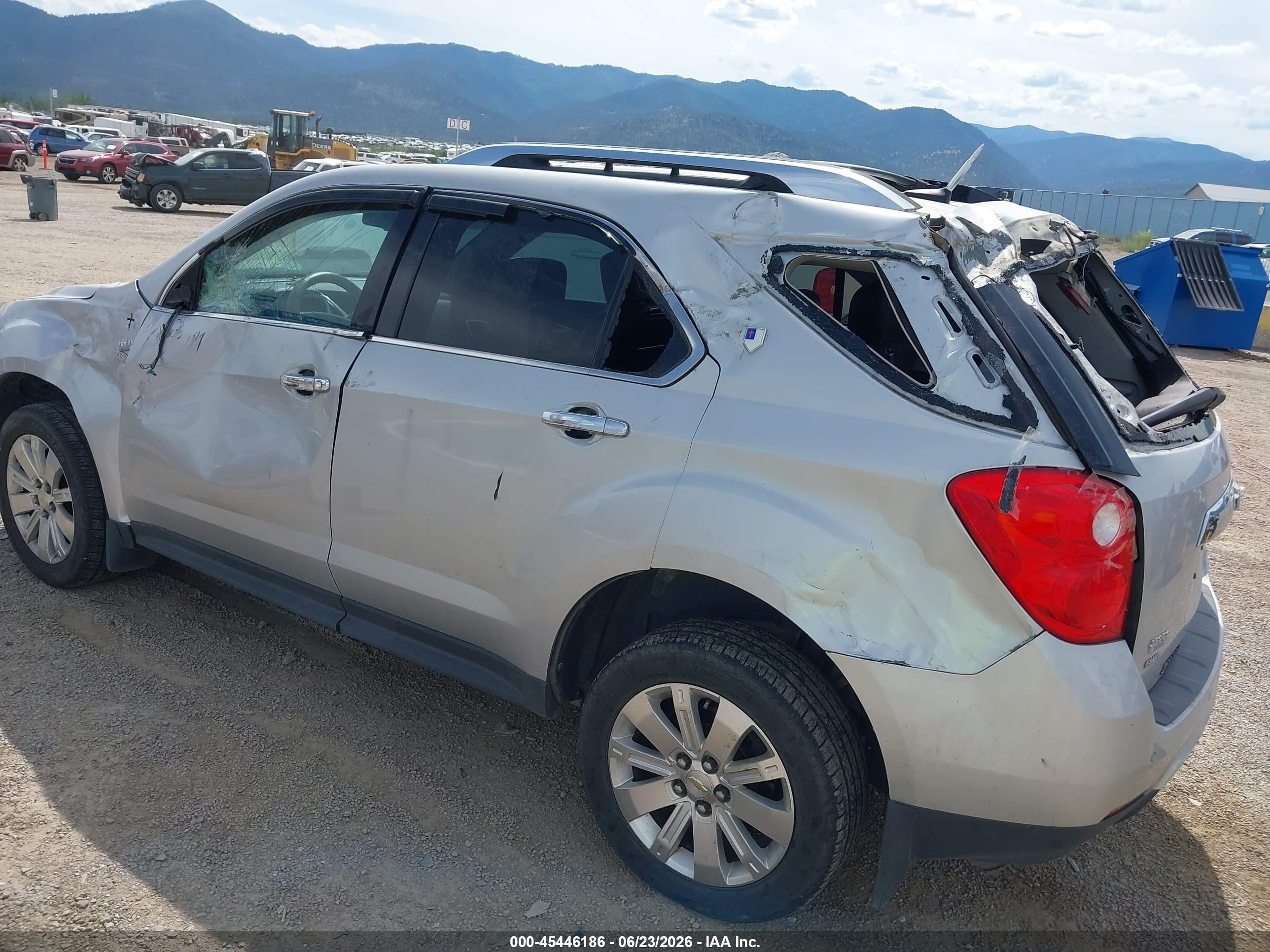 2011 Chevrolet Equinox Ltz Silver vin: 2CNFLGEC1B6456964