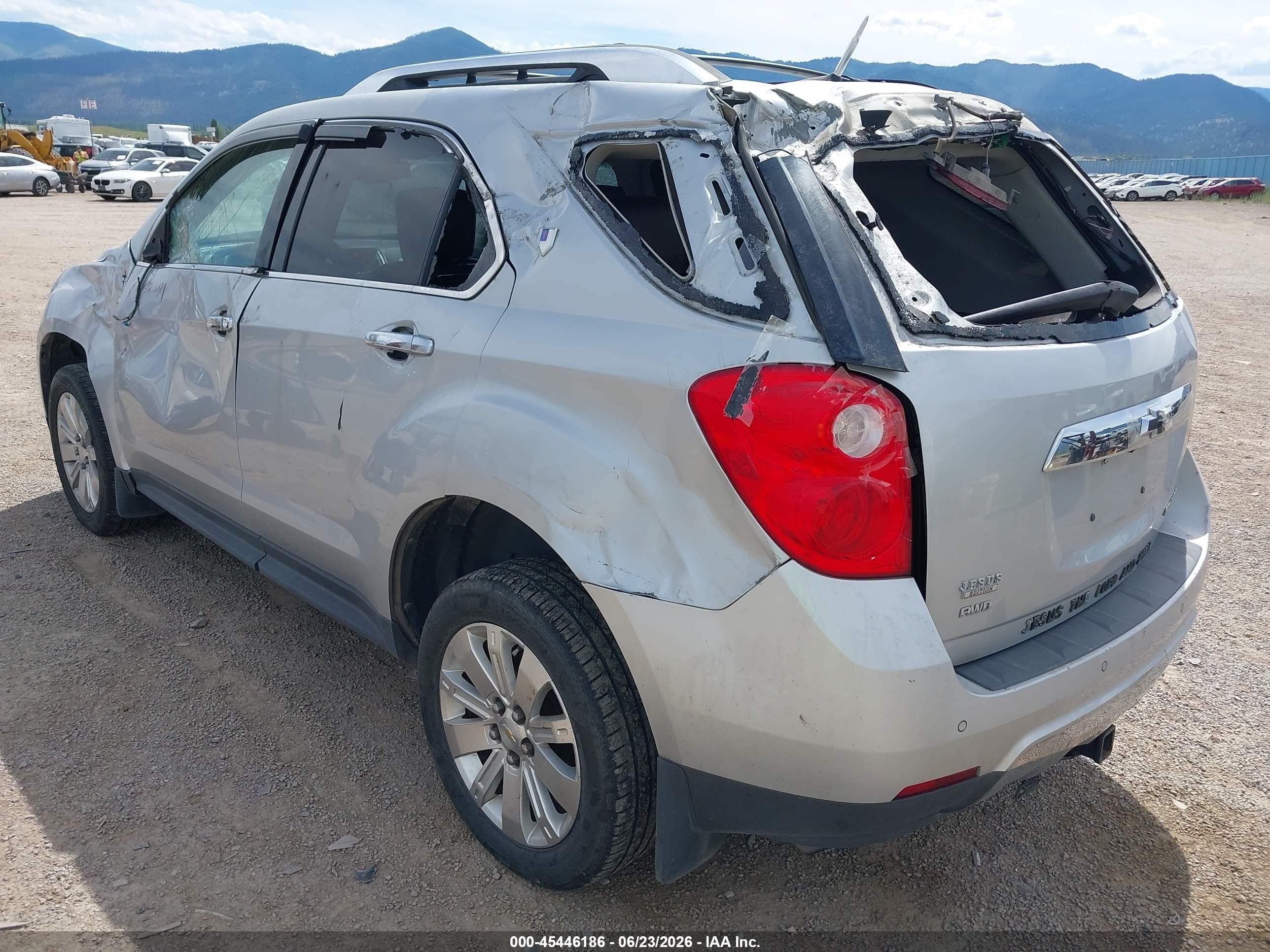 2011 Chevrolet Equinox Ltz Silver vin: 2CNFLGEC1B6456964
