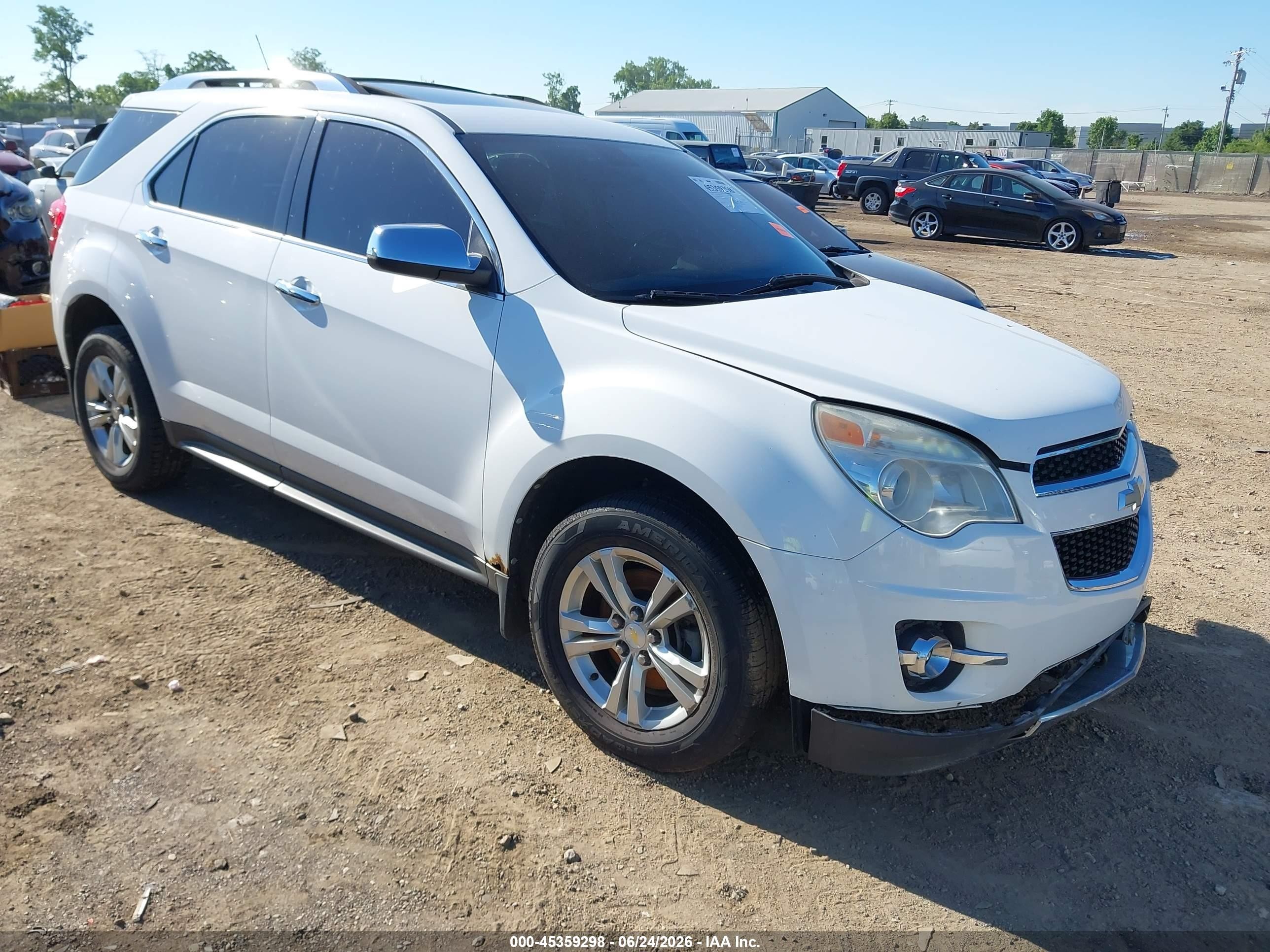 2011 Chevrolet Equinox Ltz White vin: 2CNFLGEC8B6228167