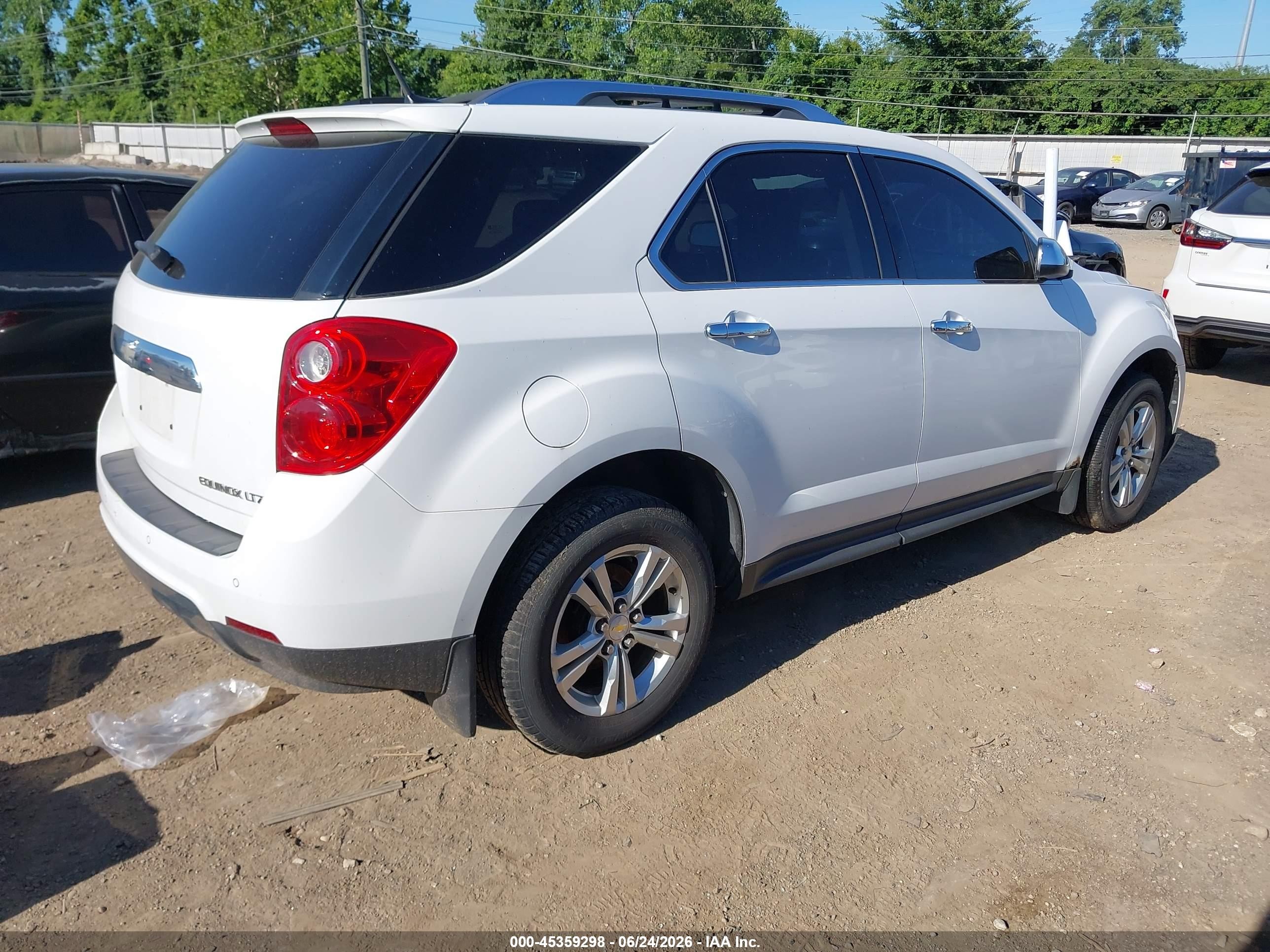 2011 Chevrolet Equinox Ltz White vin: 2CNFLGEC8B6228167