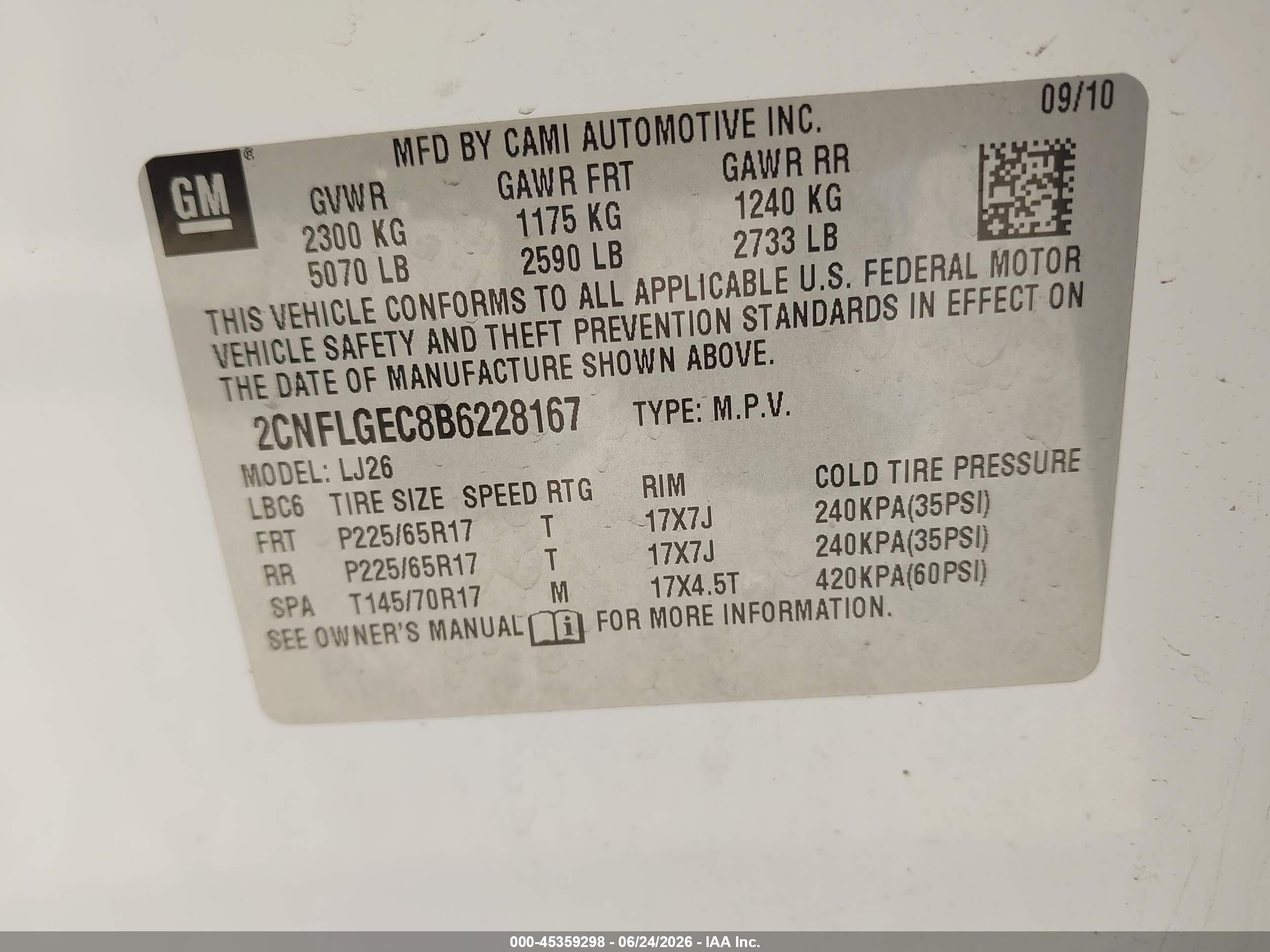 2011 Chevrolet Equinox Ltz White vin: 2CNFLGEC8B6228167