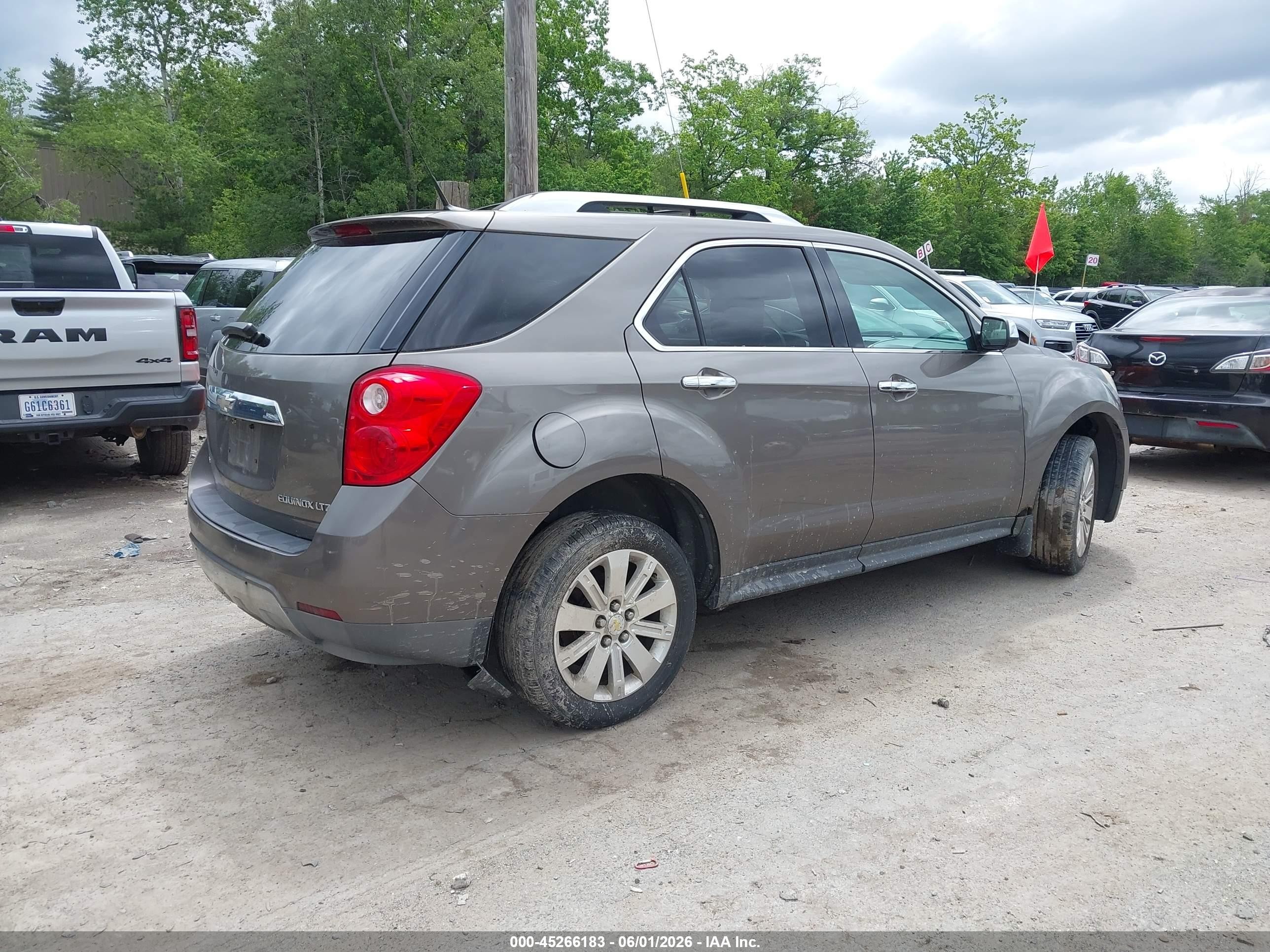 2011 Chevrolet Equinox Ltz Brown vin: 2CNFLGEC8B6235958