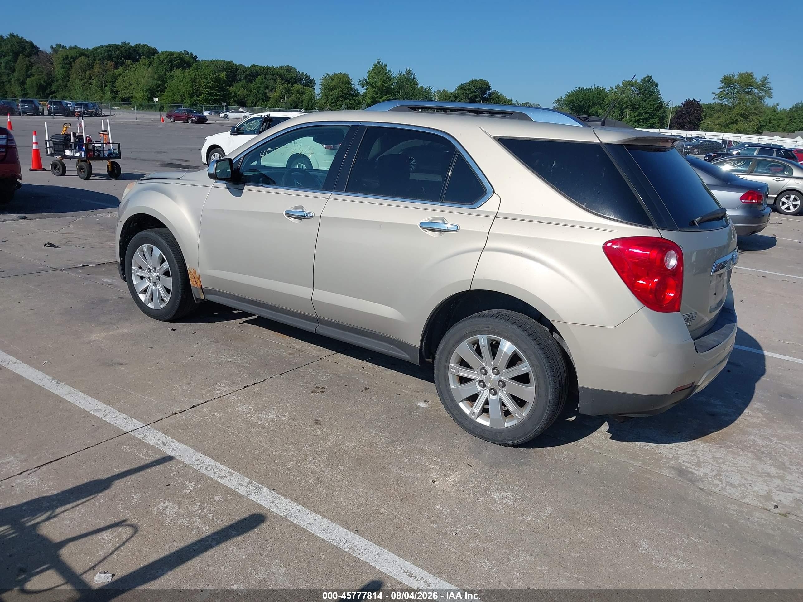 2010 Chevrolet Equinox Ltz Beige vin: 2CNFLGEW7A6289115