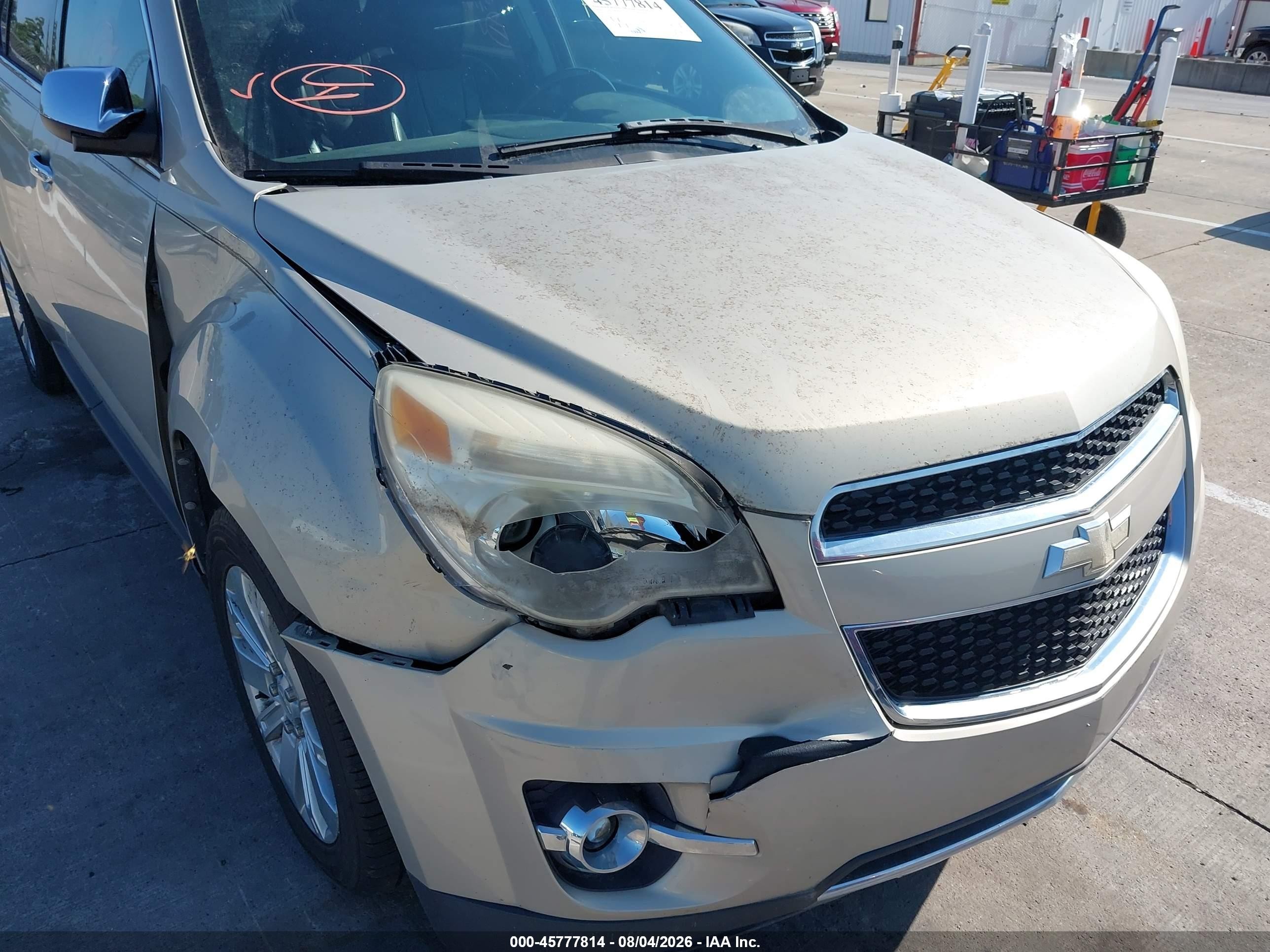 2010 Chevrolet Equinox Ltz Beige vin: 2CNFLGEW7A6289115