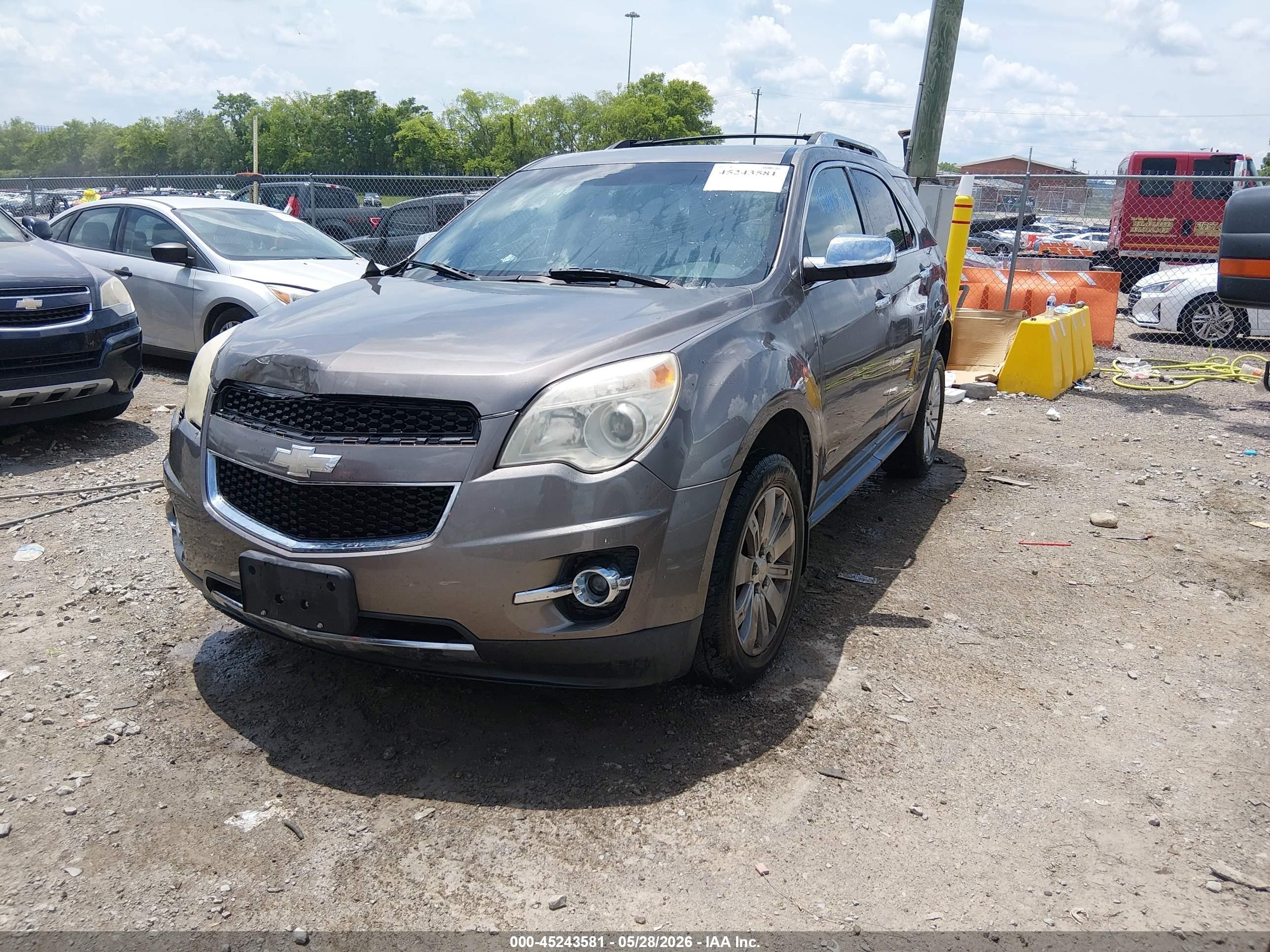 2010 Chevrolet Equinox Ltz Dark Brown vin: 2CNFLGEWXA6244394