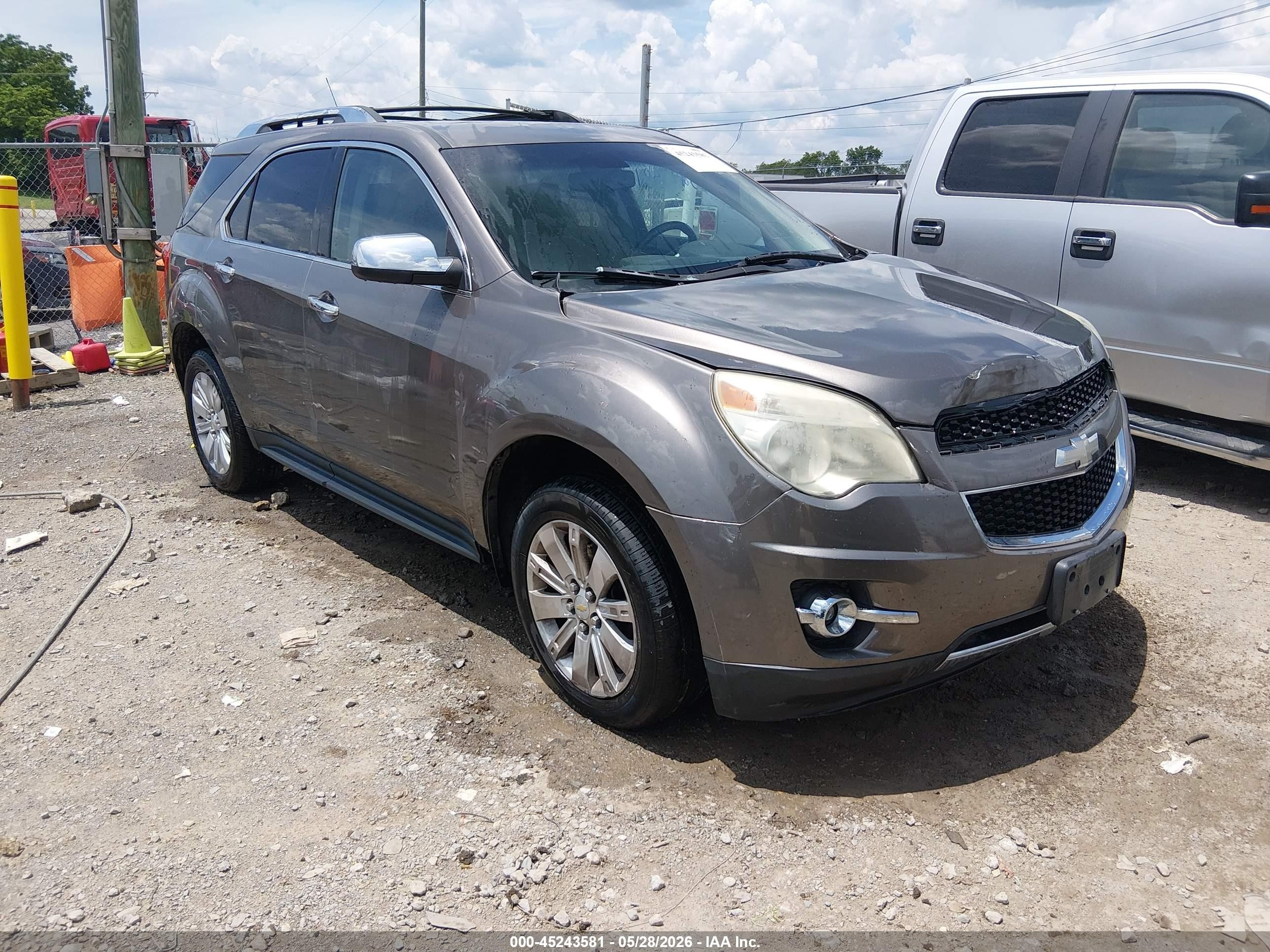 2010 Chevrolet Equinox Ltz Dark Brown vin: 2CNFLGEWXA6244394