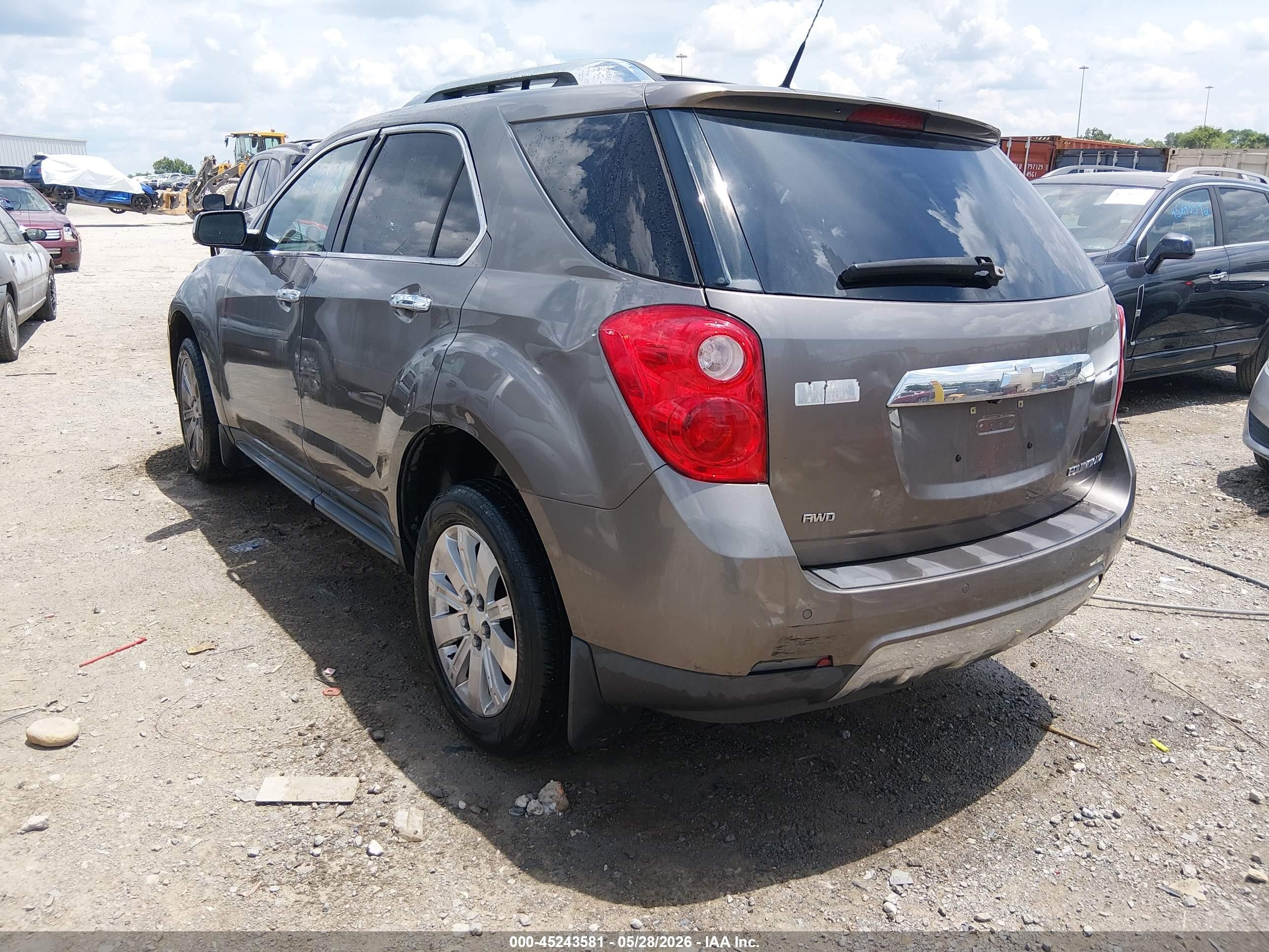 2010 Chevrolet Equinox Ltz Dark Brown vin: 2CNFLGEWXA6244394