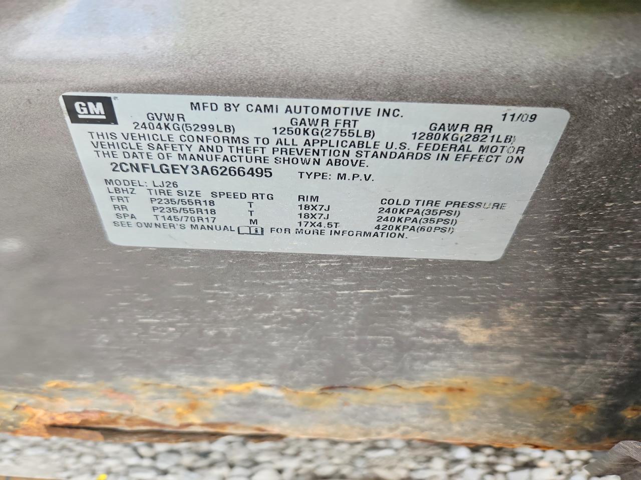 2010 Chevrolet Equinox Ltz Серебряный vin: 2CNFLGEY3A6266495