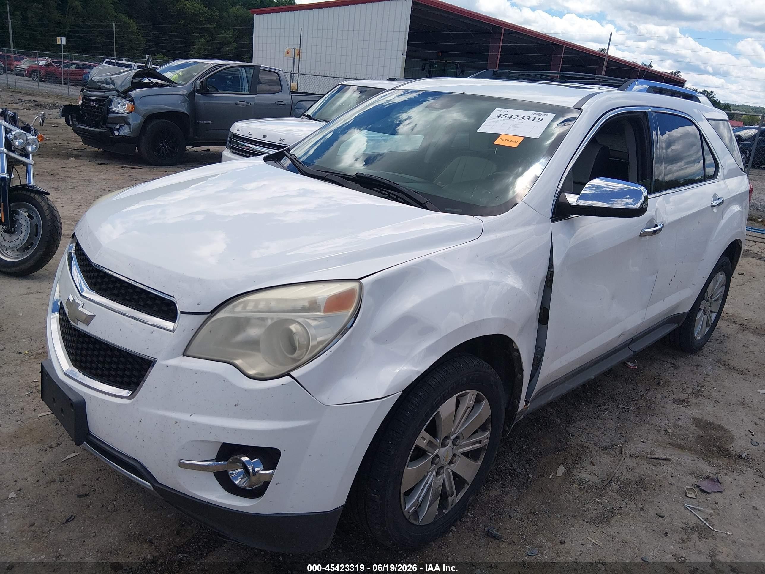 2010 Chevrolet Equinox Ltz White vin: 2CNFLGEY5A6387710
