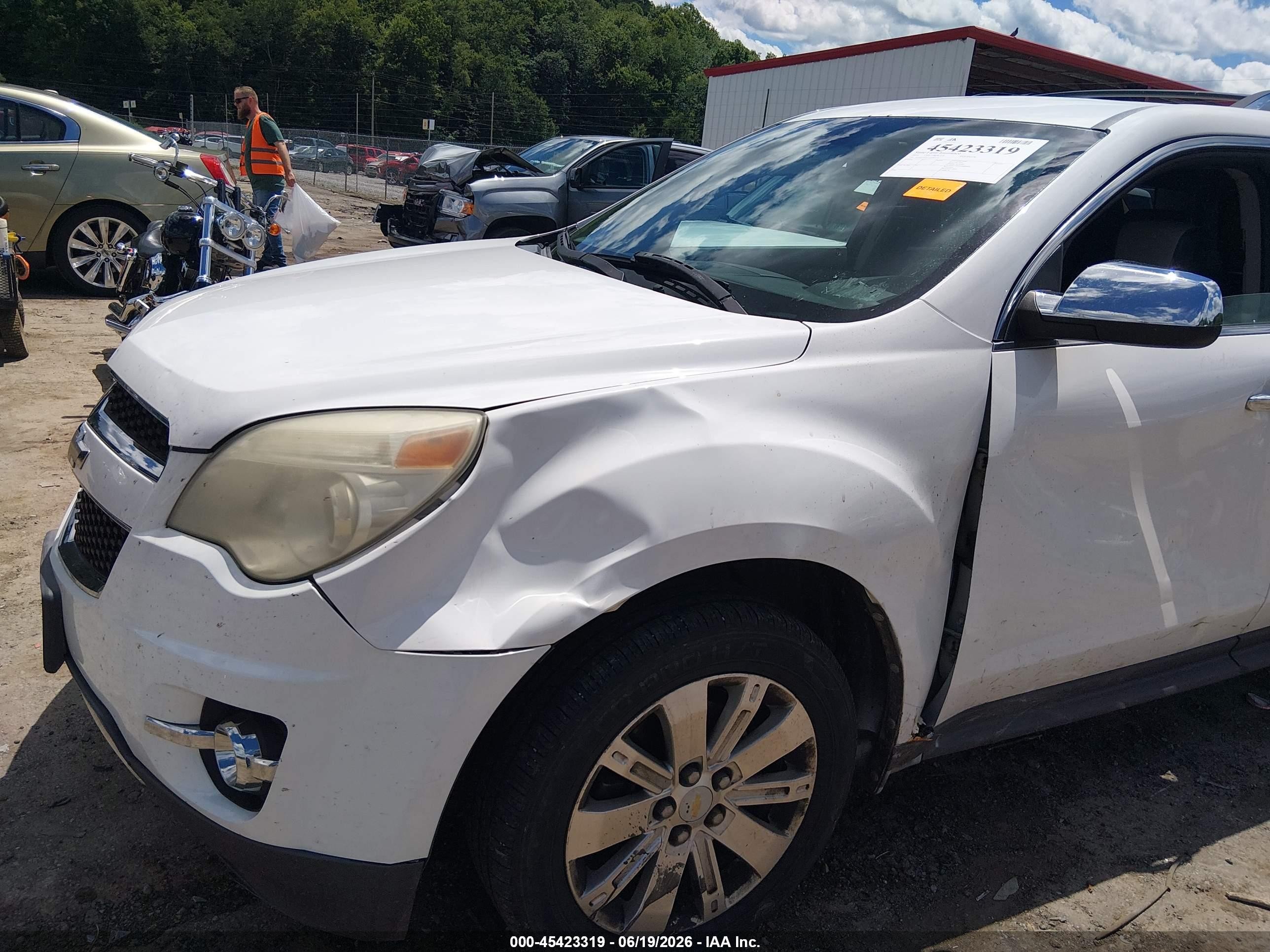 2010 Chevrolet Equinox Ltz White vin: 2CNFLGEY5A6387710