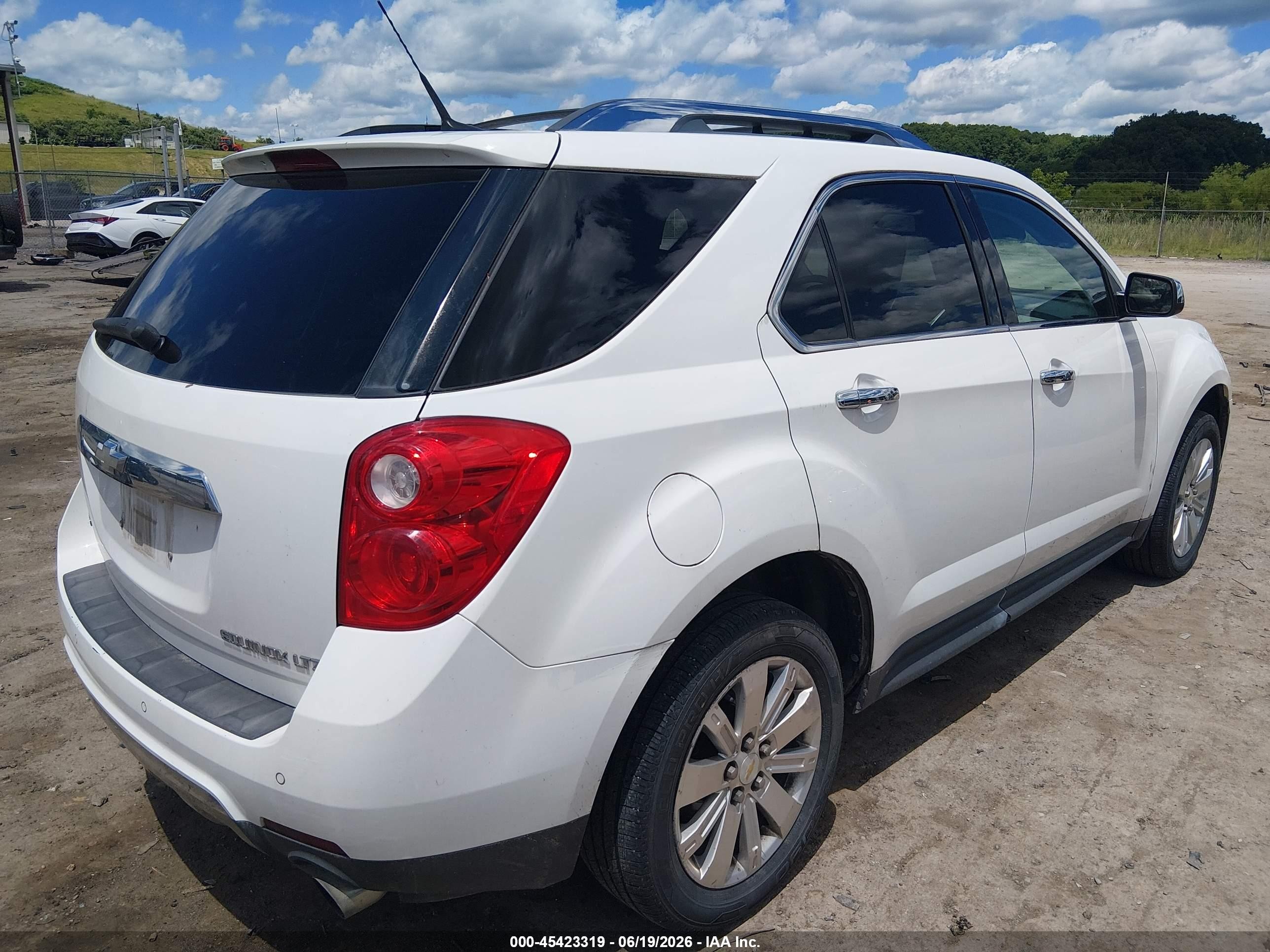 2010 Chevrolet Equinox Ltz White vin: 2CNFLGEY5A6387710