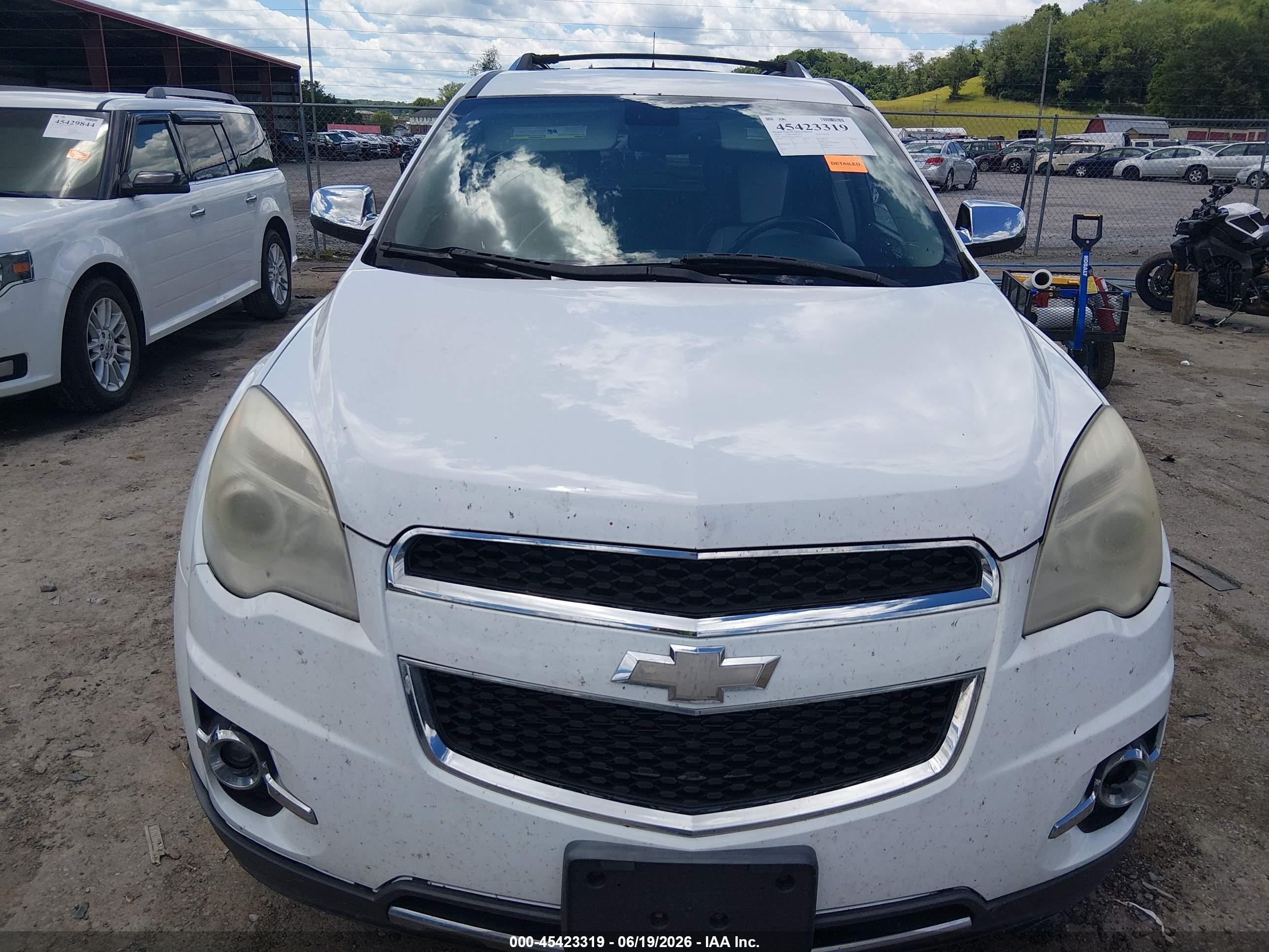 2010 Chevrolet Equinox Ltz White vin: 2CNFLGEY5A6387710