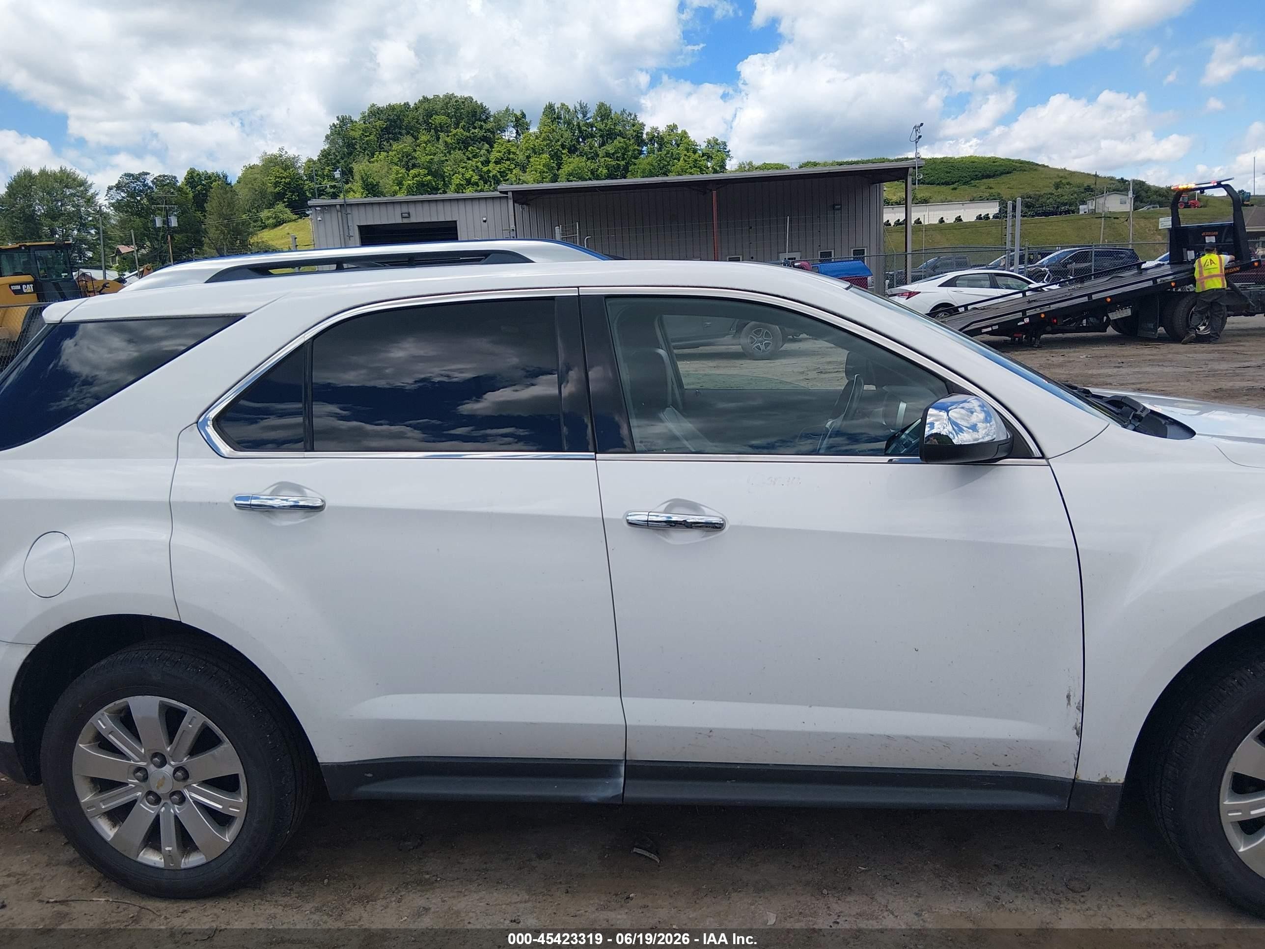 2010 Chevrolet Equinox Ltz White vin: 2CNFLGEY5A6387710