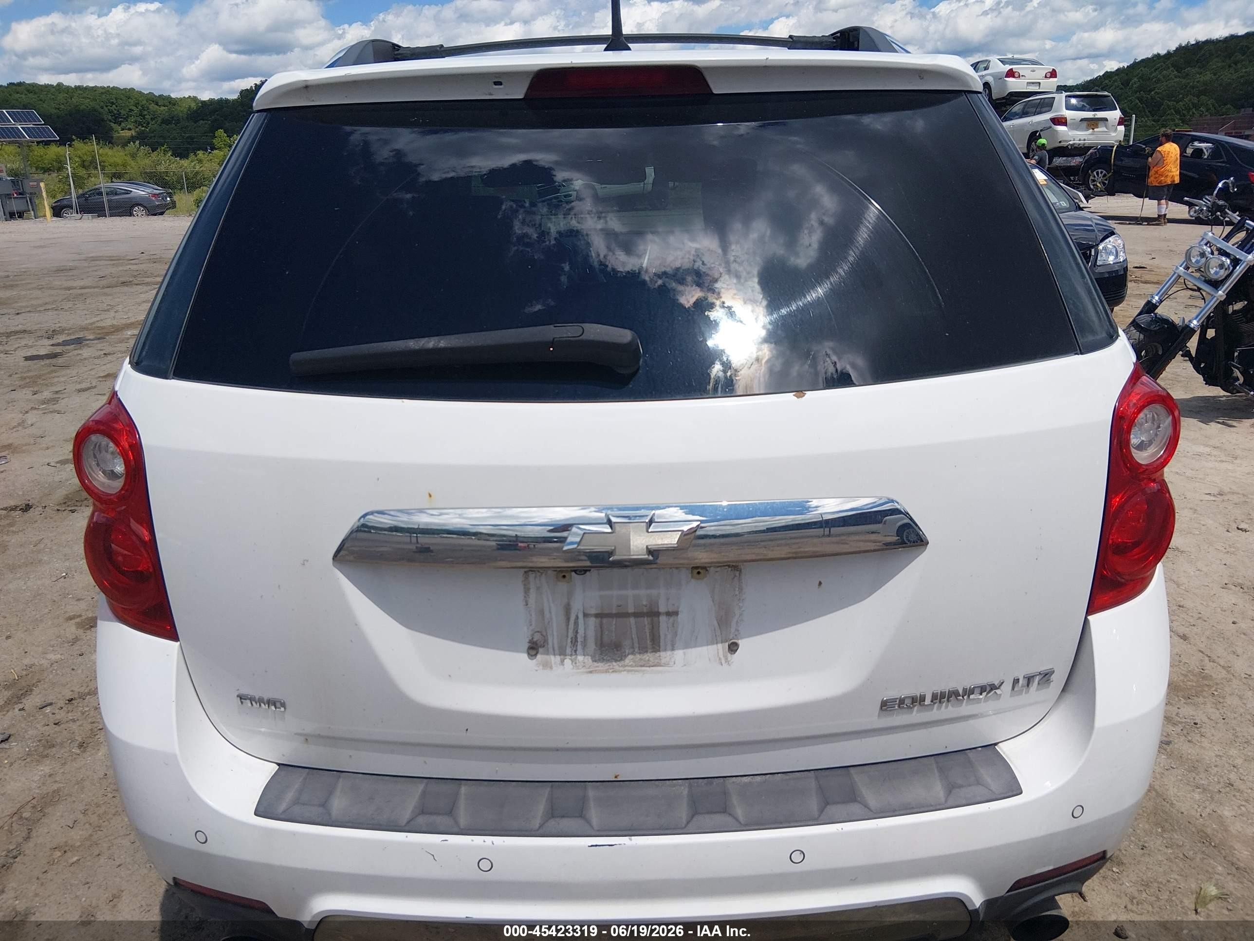 2010 Chevrolet Equinox Ltz White vin: 2CNFLGEY5A6387710