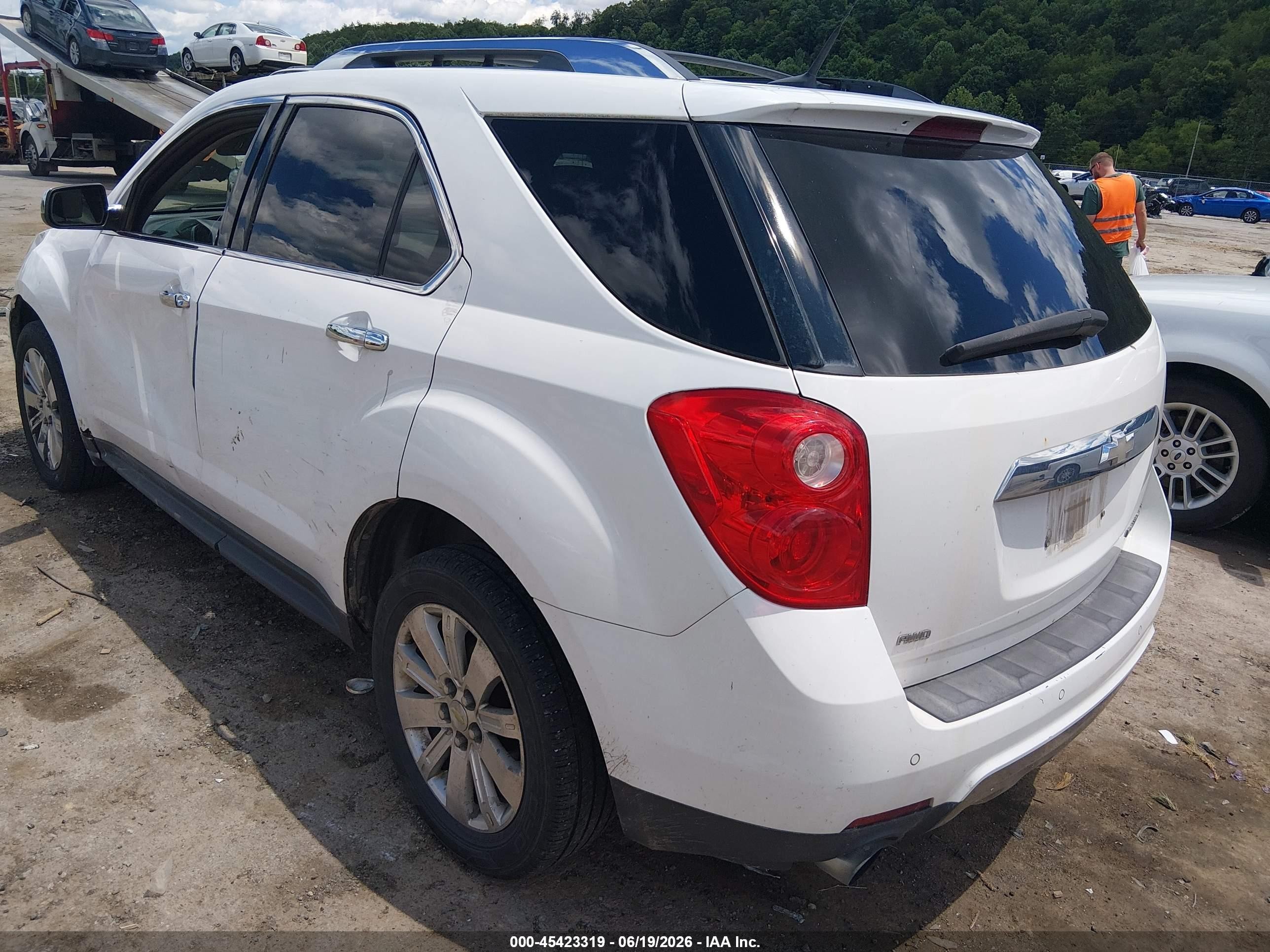 2010 Chevrolet Equinox Ltz White vin: 2CNFLGEY5A6387710