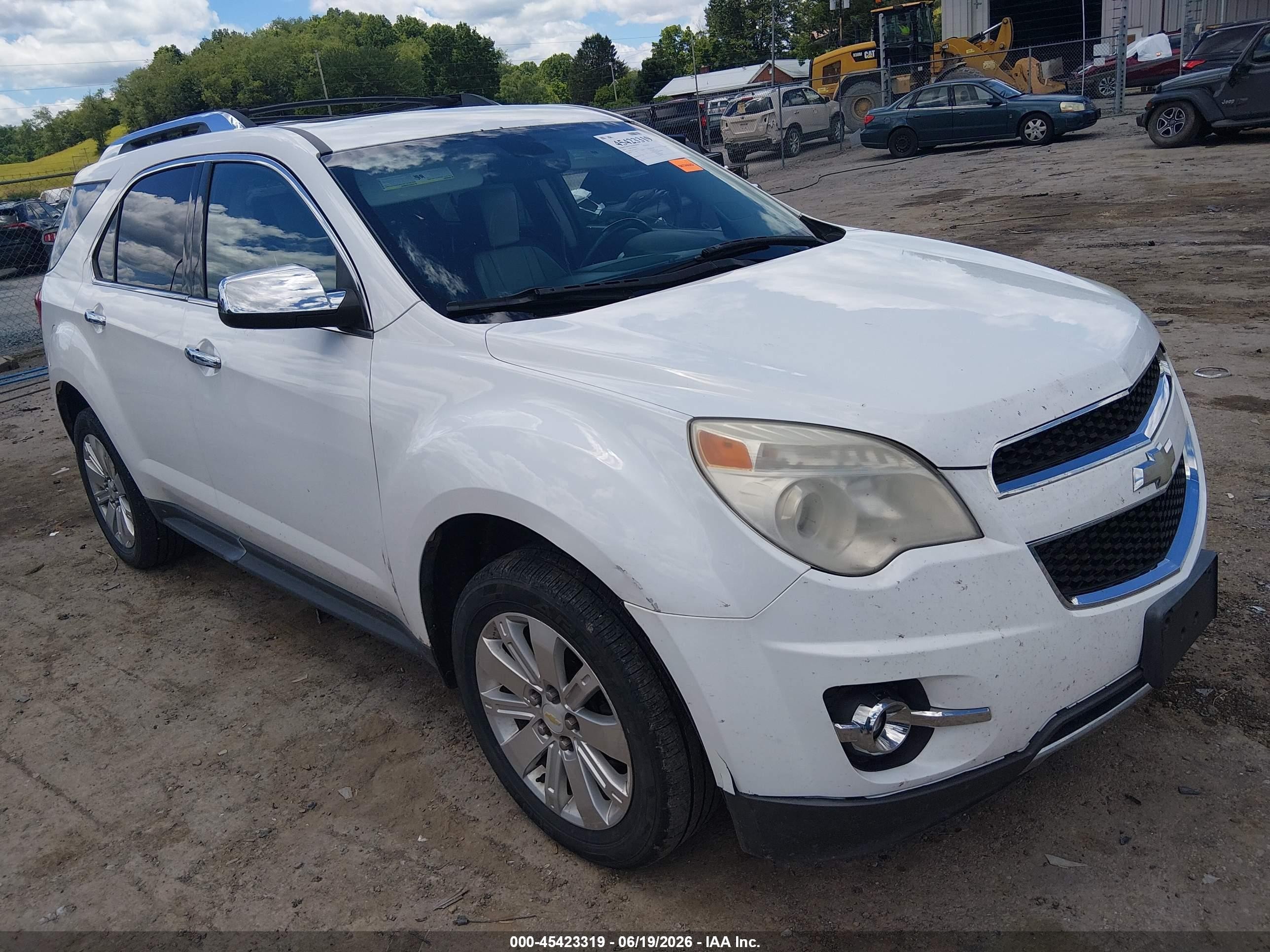 2010 Chevrolet Equinox Ltz White vin: 2CNFLGEY5A6387710