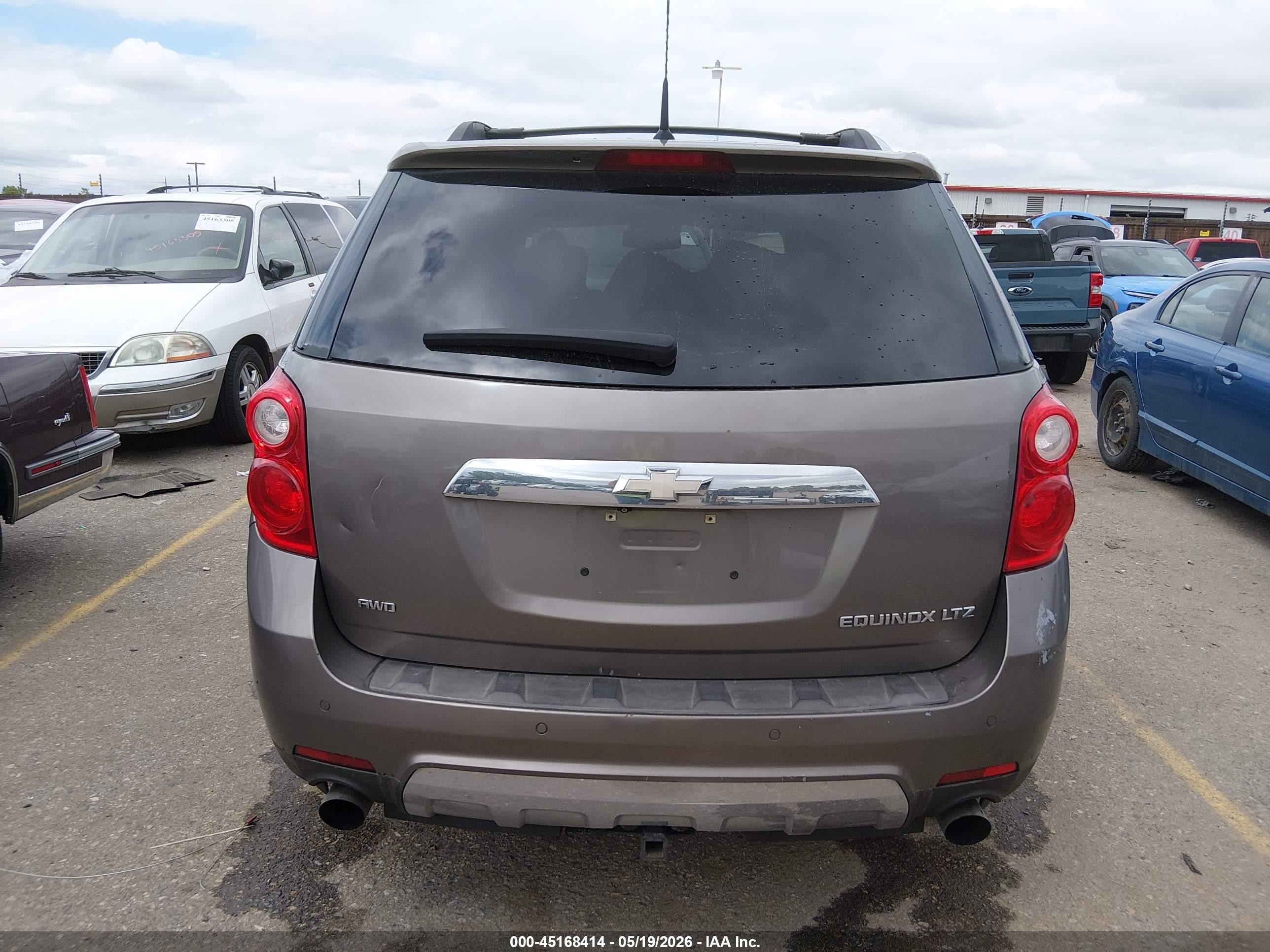 2010 Chevrolet Equinox Ltz Gray vin: 2CNFLGEY7A6298303