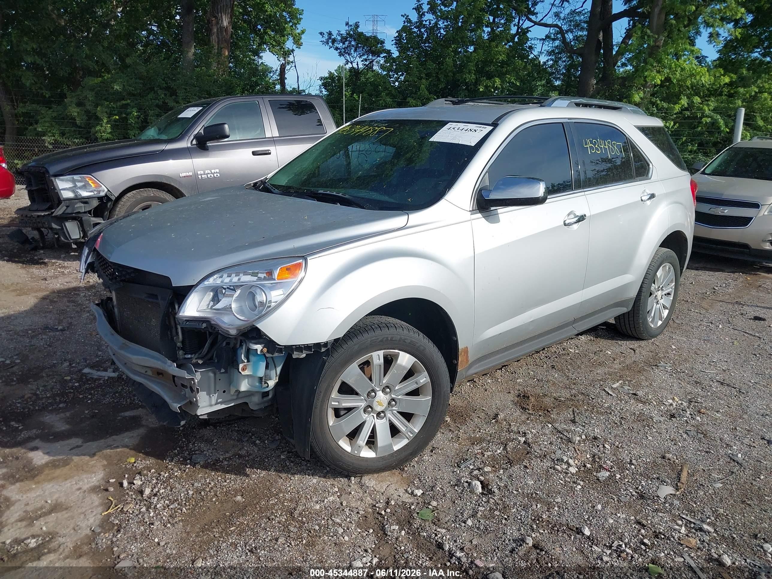 2010 Chevrolet Equinox Ltz Silver vin: 2CNFLGEY9A6383885