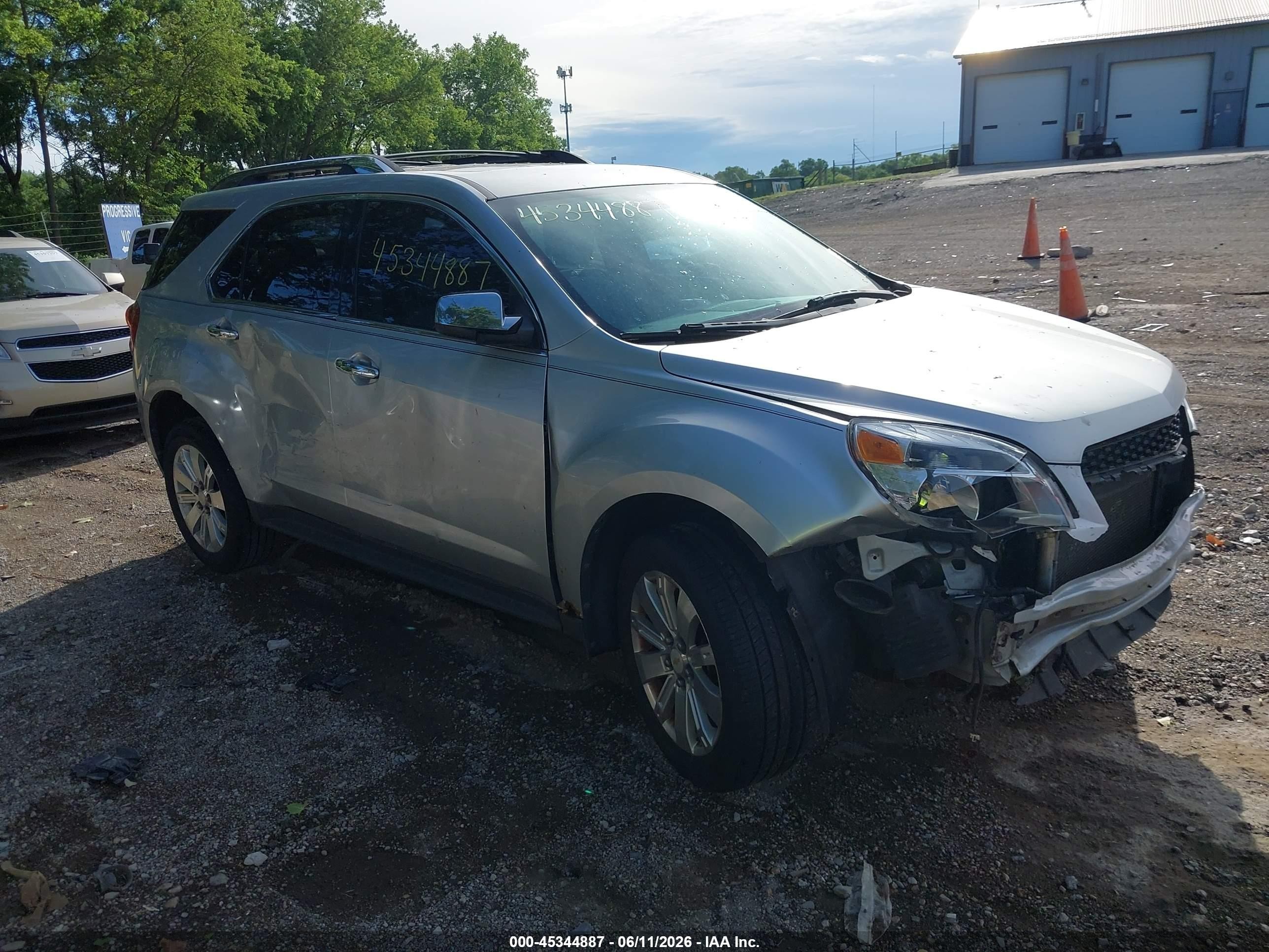 2010 Chevrolet Equinox Ltz Silver vin: 2CNFLGEY9A6383885