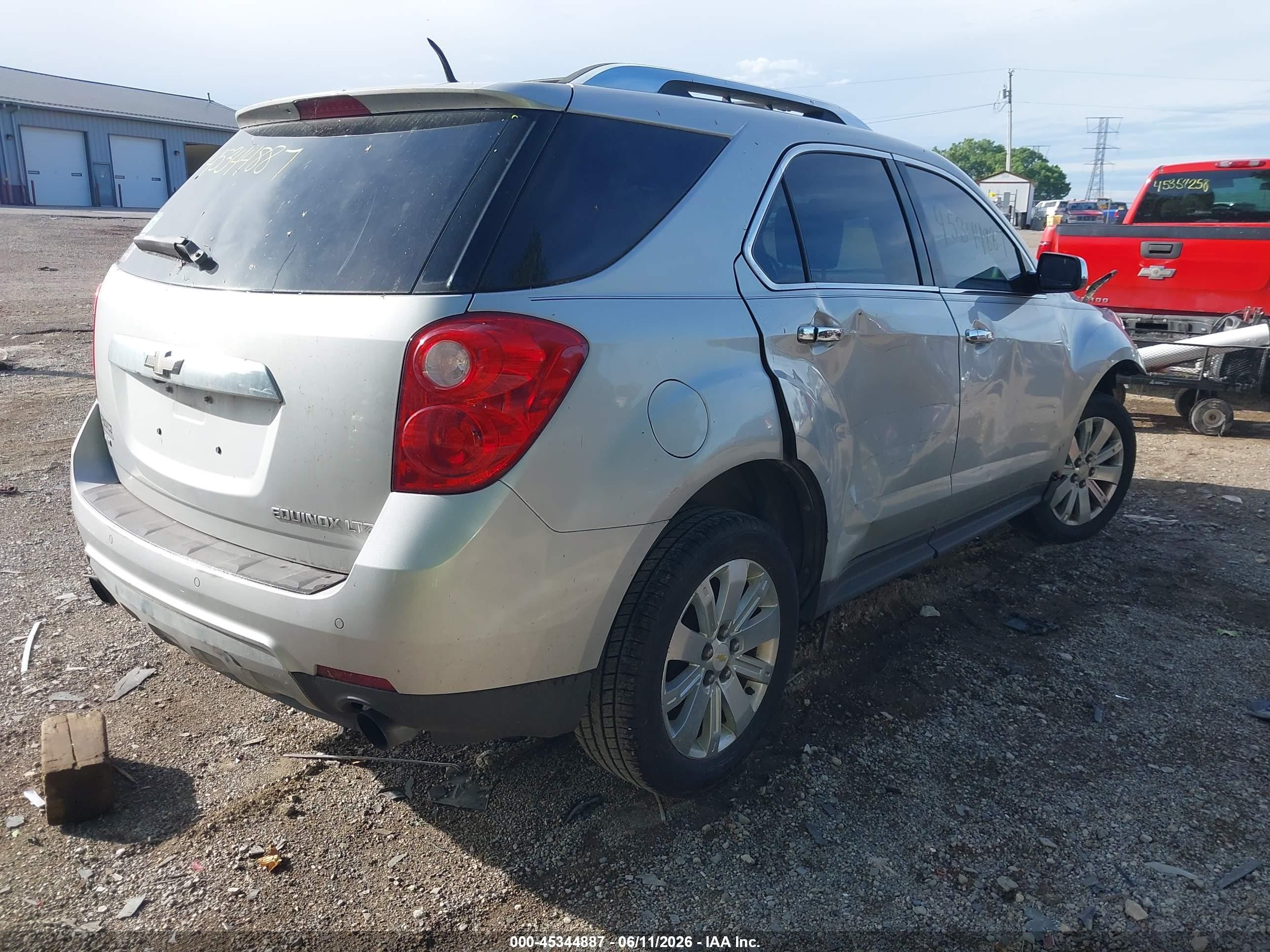 2010 Chevrolet Equinox Ltz Silver vin: 2CNFLGEY9A6383885
