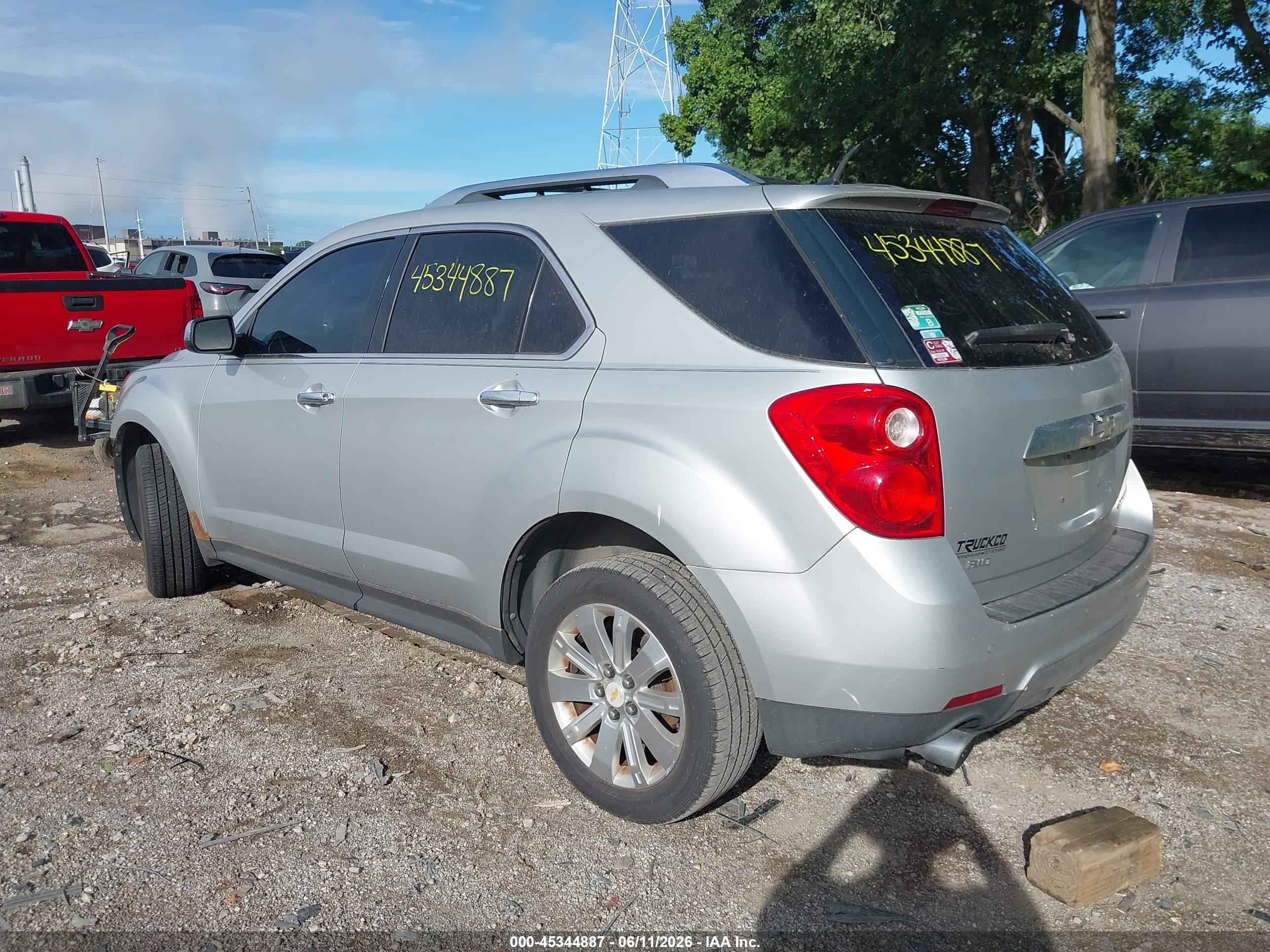 2010 Chevrolet Equinox Ltz Silver vin: 2CNFLGEY9A6383885