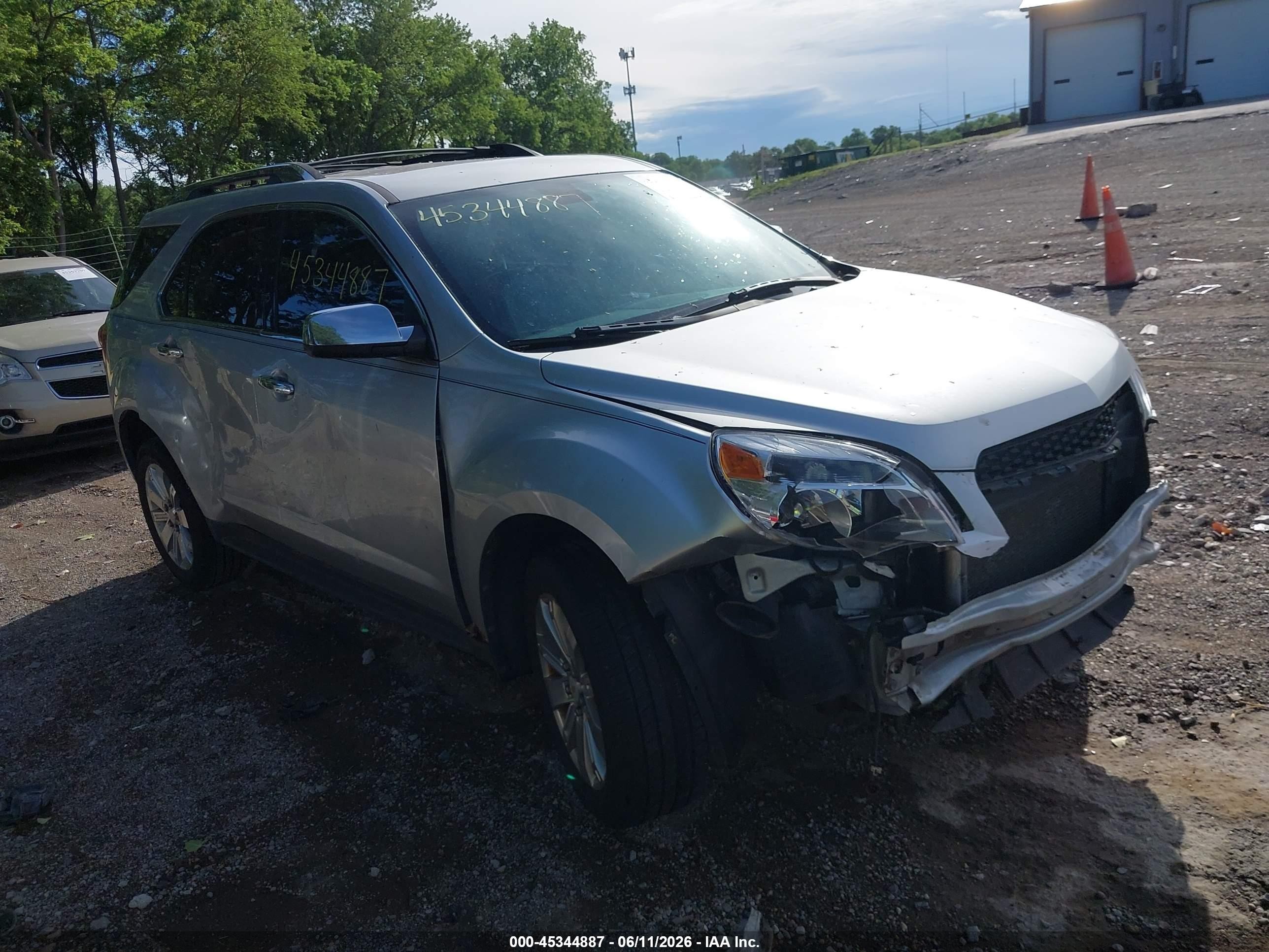 2010 Chevrolet Equinox Ltz Silver vin: 2CNFLGEY9A6383885