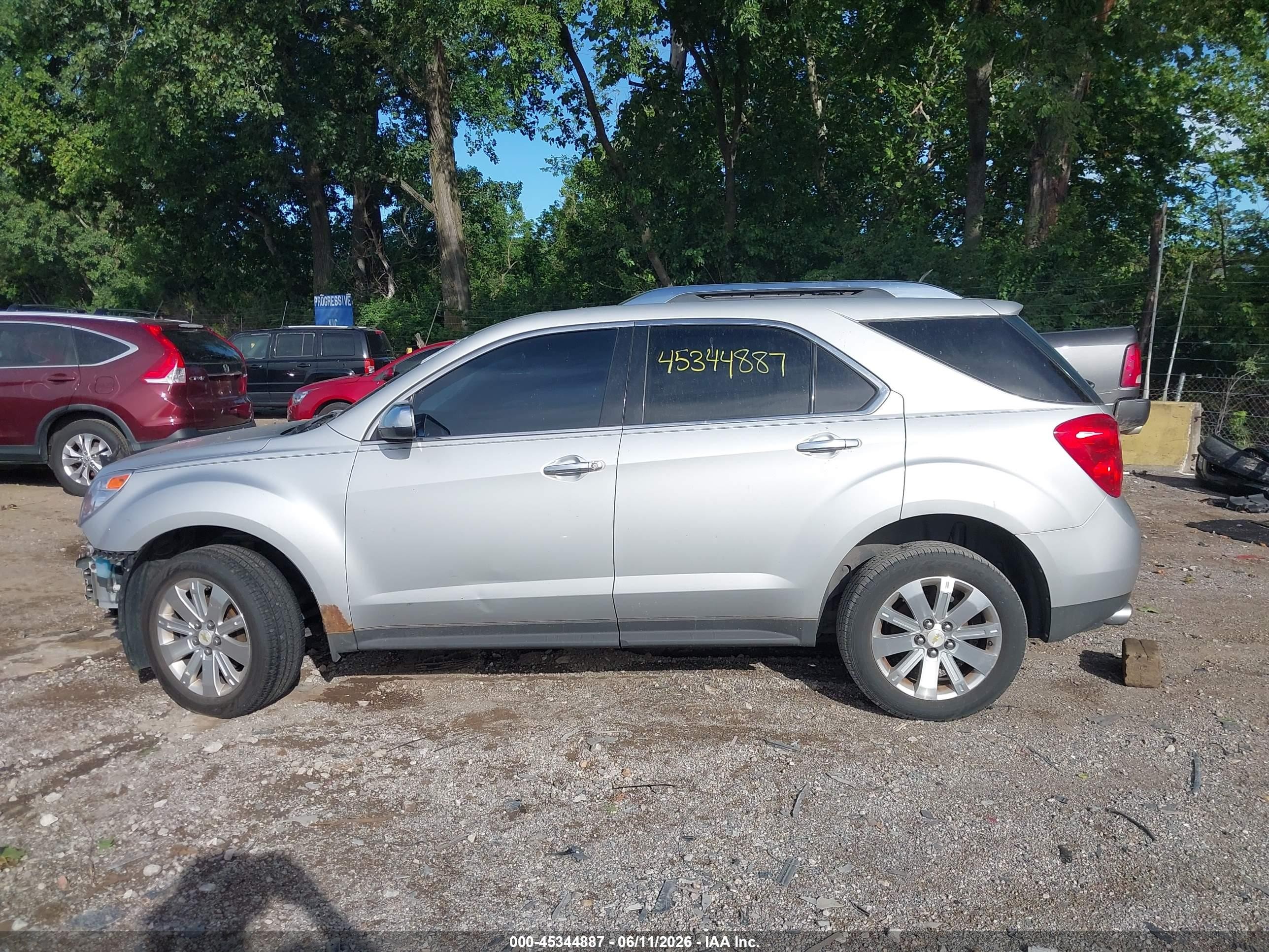 2010 Chevrolet Equinox Ltz Silver vin: 2CNFLGEY9A6383885