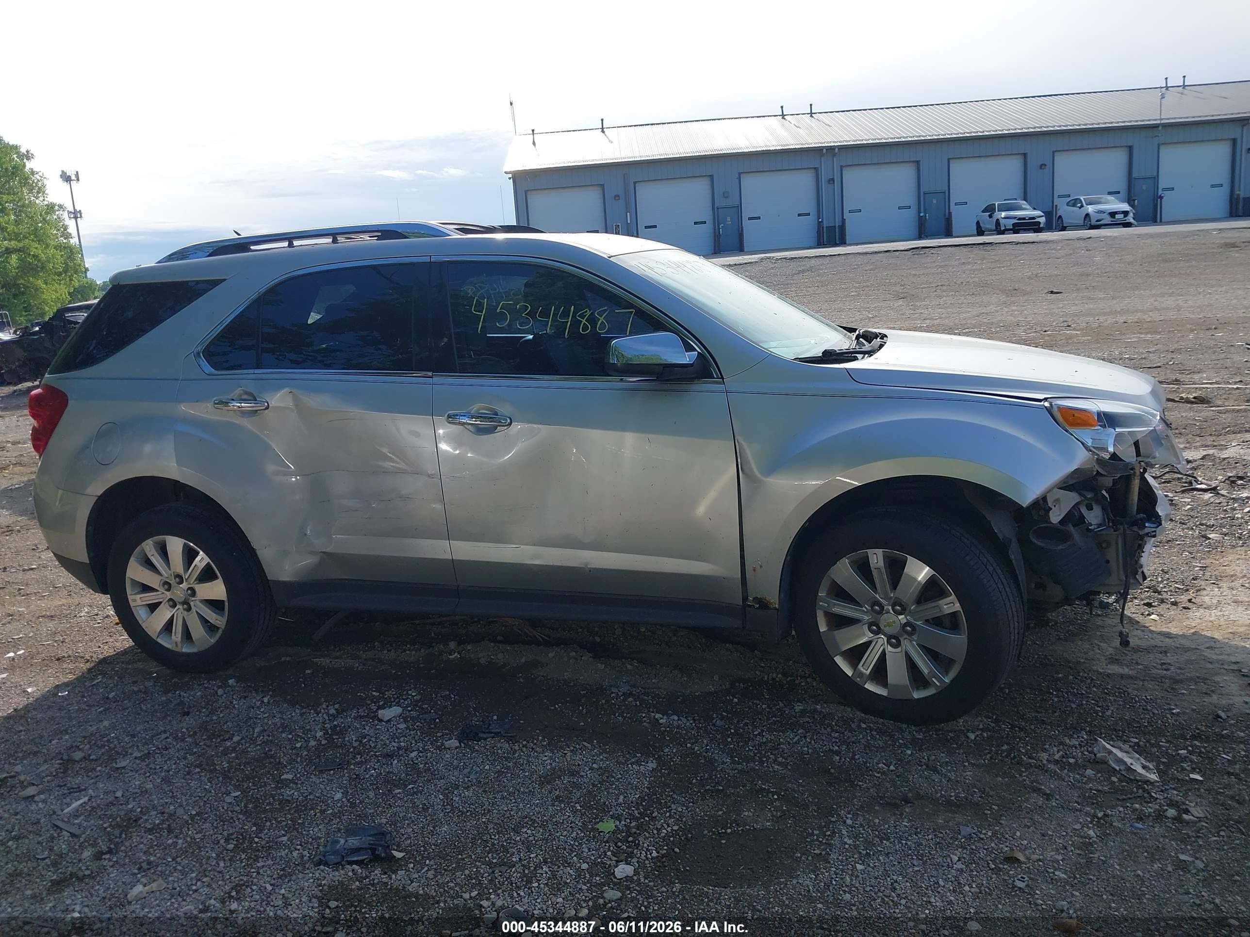 2010 Chevrolet Equinox Ltz Silver vin: 2CNFLGEY9A6383885
