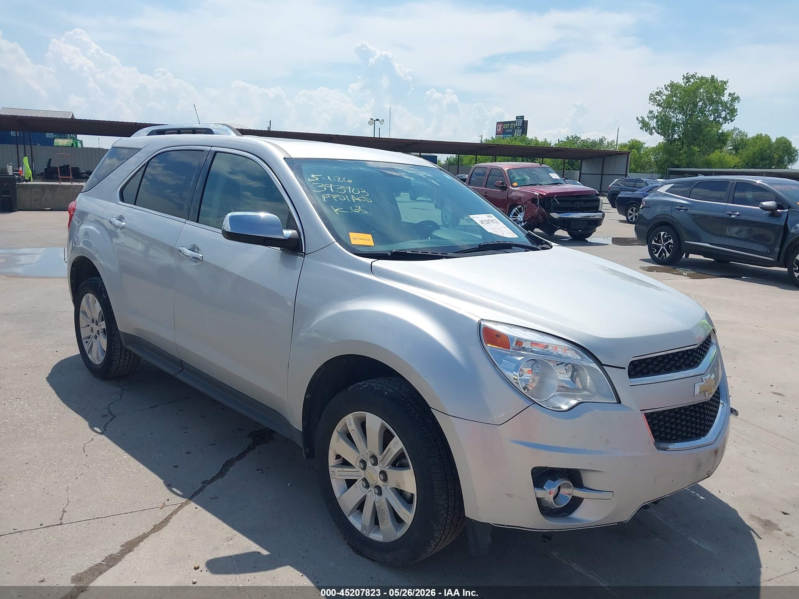 2011 Chevrolet Equinox 2lt Silver vin: 2CNFLNE52B6385229