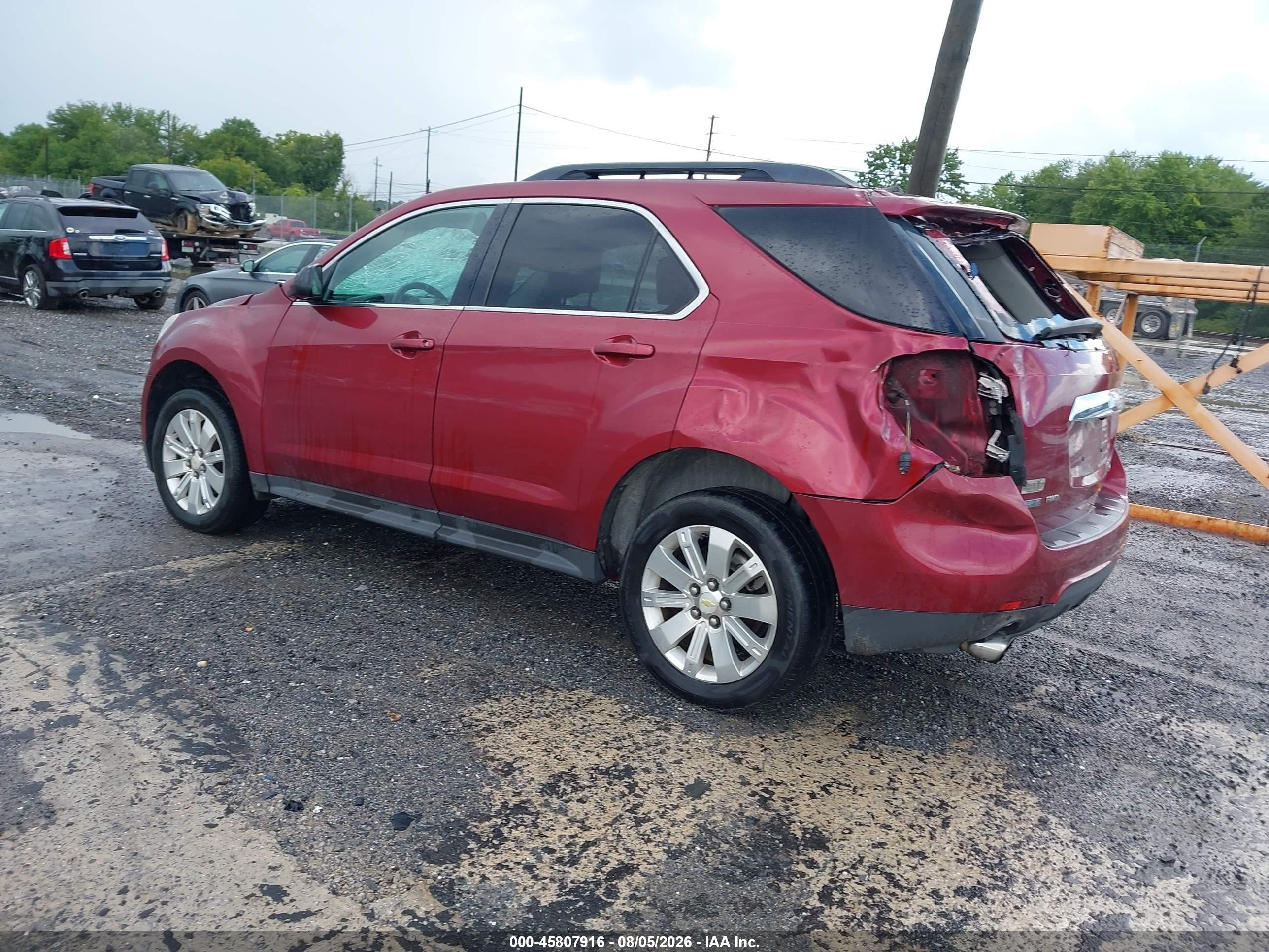 2011 Chevrolet Equinox Lt W/2lt Red vin: 2CNFLNE54B6379352