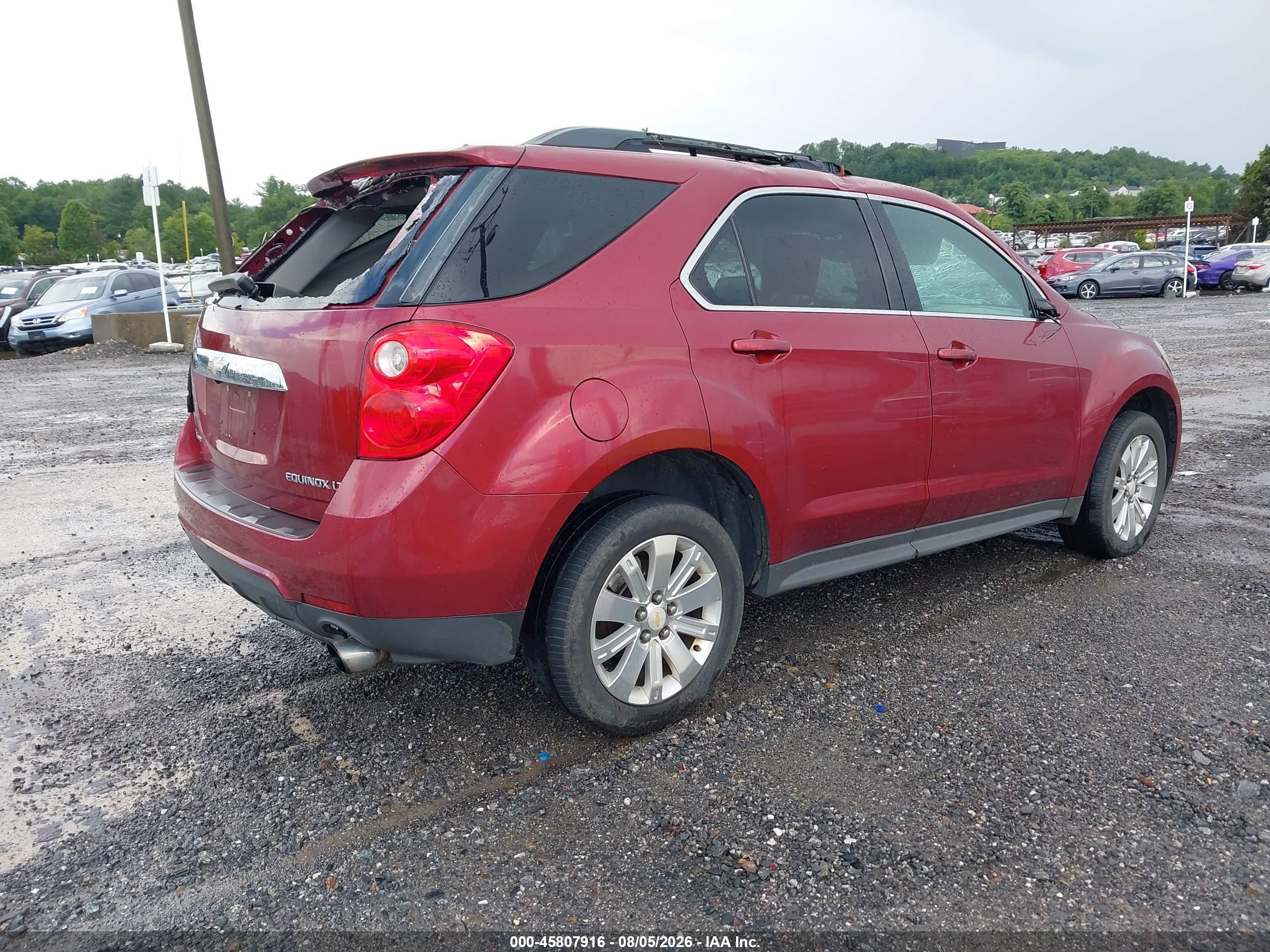 2011 Chevrolet Equinox Lt W/2lt Red vin: 2CNFLNE54B6379352
