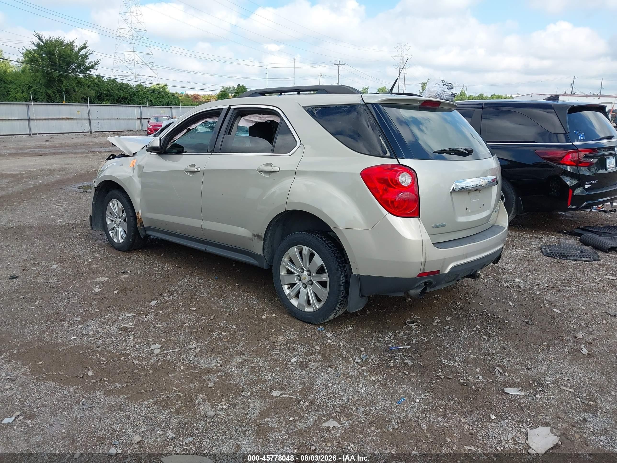 2011 Chevrolet Equinox Lt W/2lt Gold vin: 2CNFLNE55B6306135