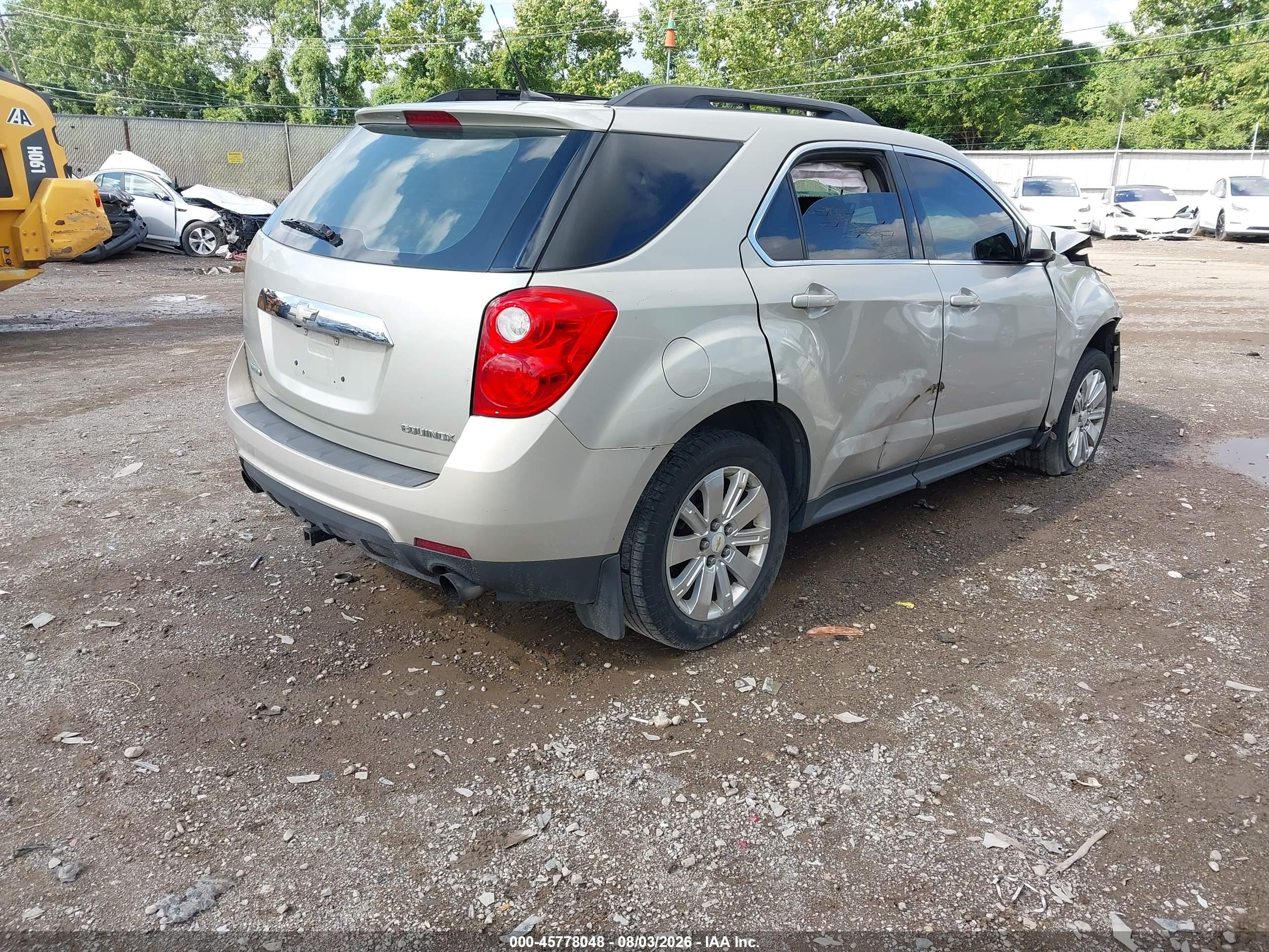 2011 Chevrolet Equinox Lt W/2lt Gold vin: 2CNFLNE55B6306135