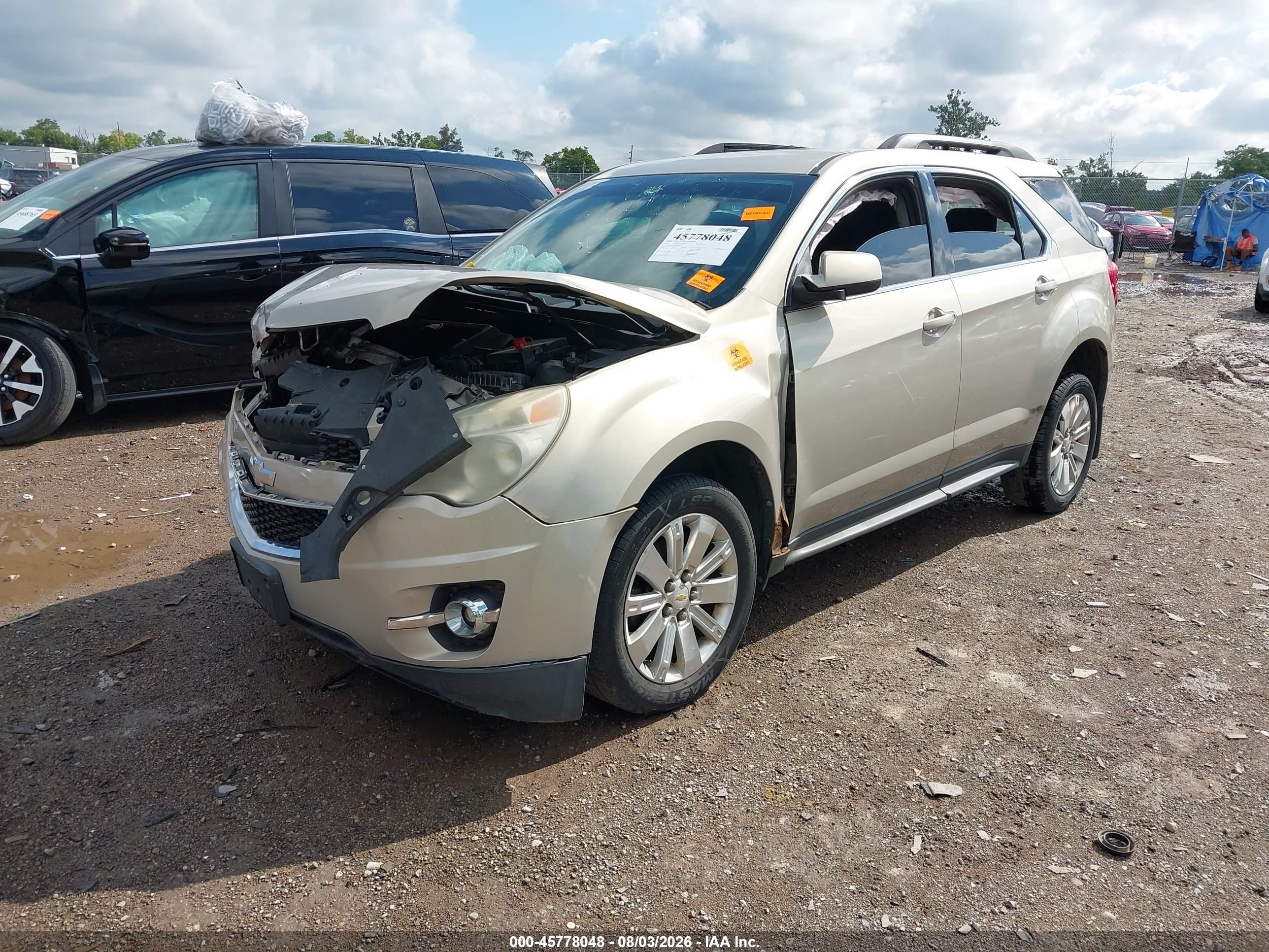 2011 Chevrolet Equinox Lt W/2lt Gold vin: 2CNFLNE55B6306135