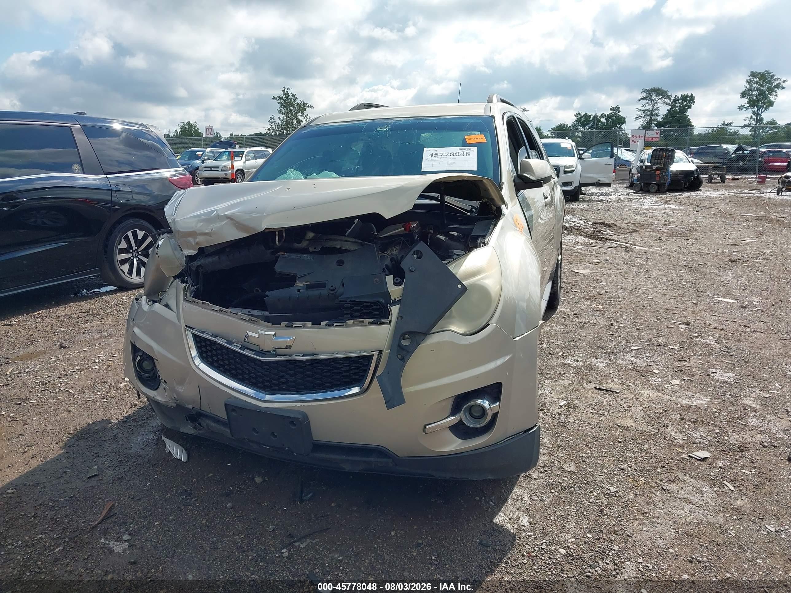 2011 Chevrolet Equinox Lt W/2lt Gold vin: 2CNFLNE55B6306135