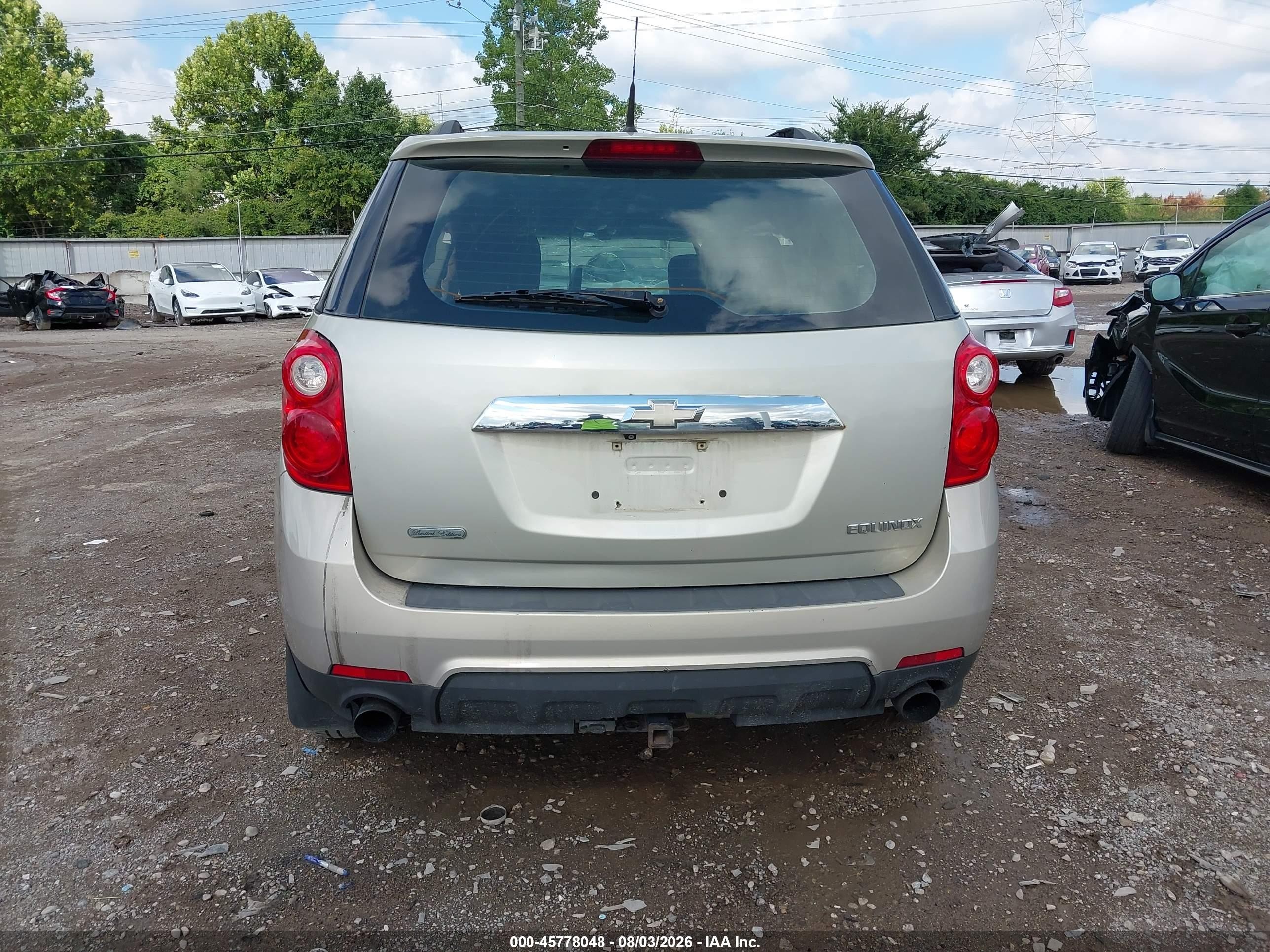 2011 Chevrolet Equinox Lt W/2lt Gold vin: 2CNFLNE55B6306135