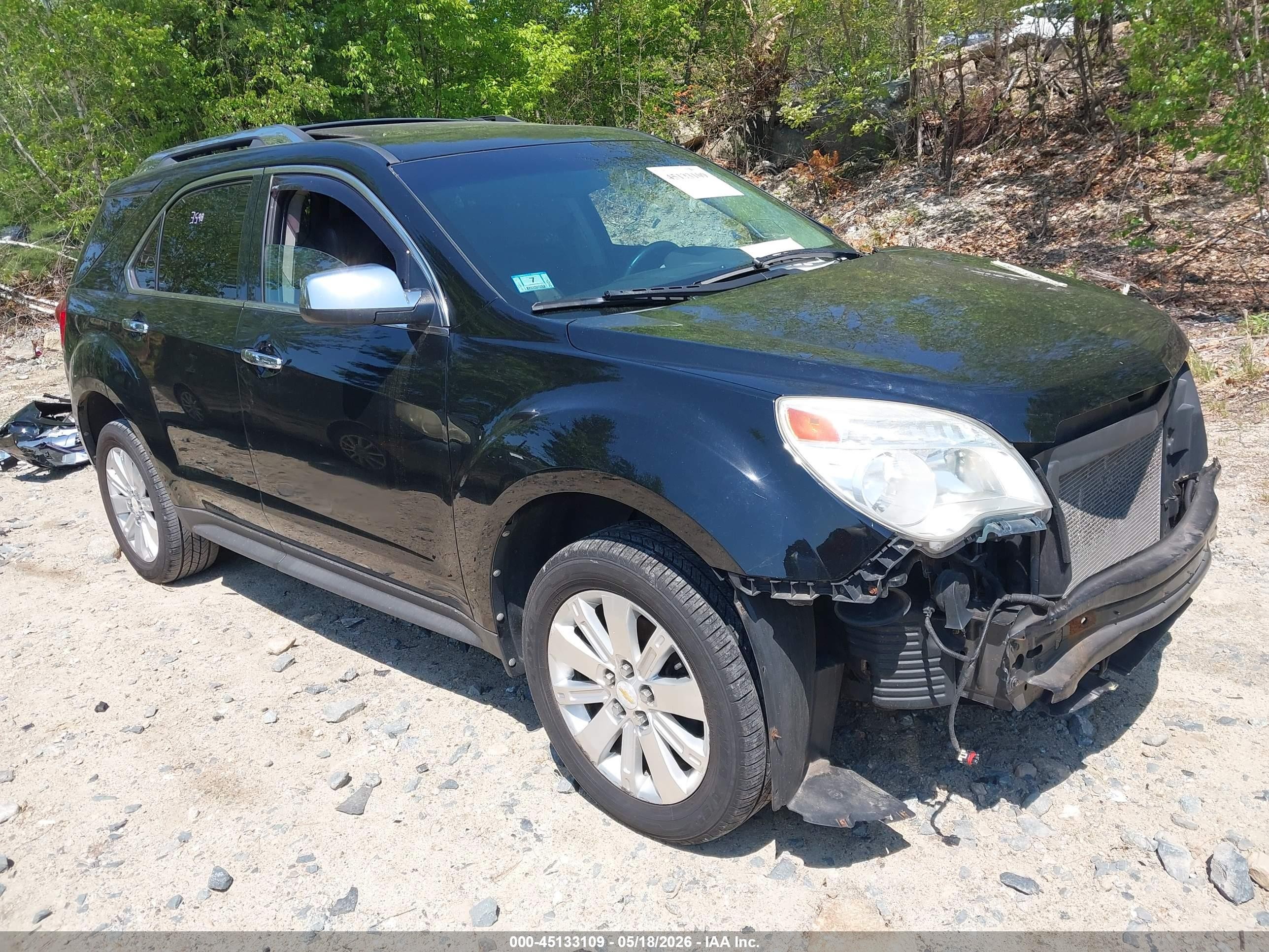 2011 Chevrolet Equinox 2lt Black vin: 2CNFLNE55B6365492
