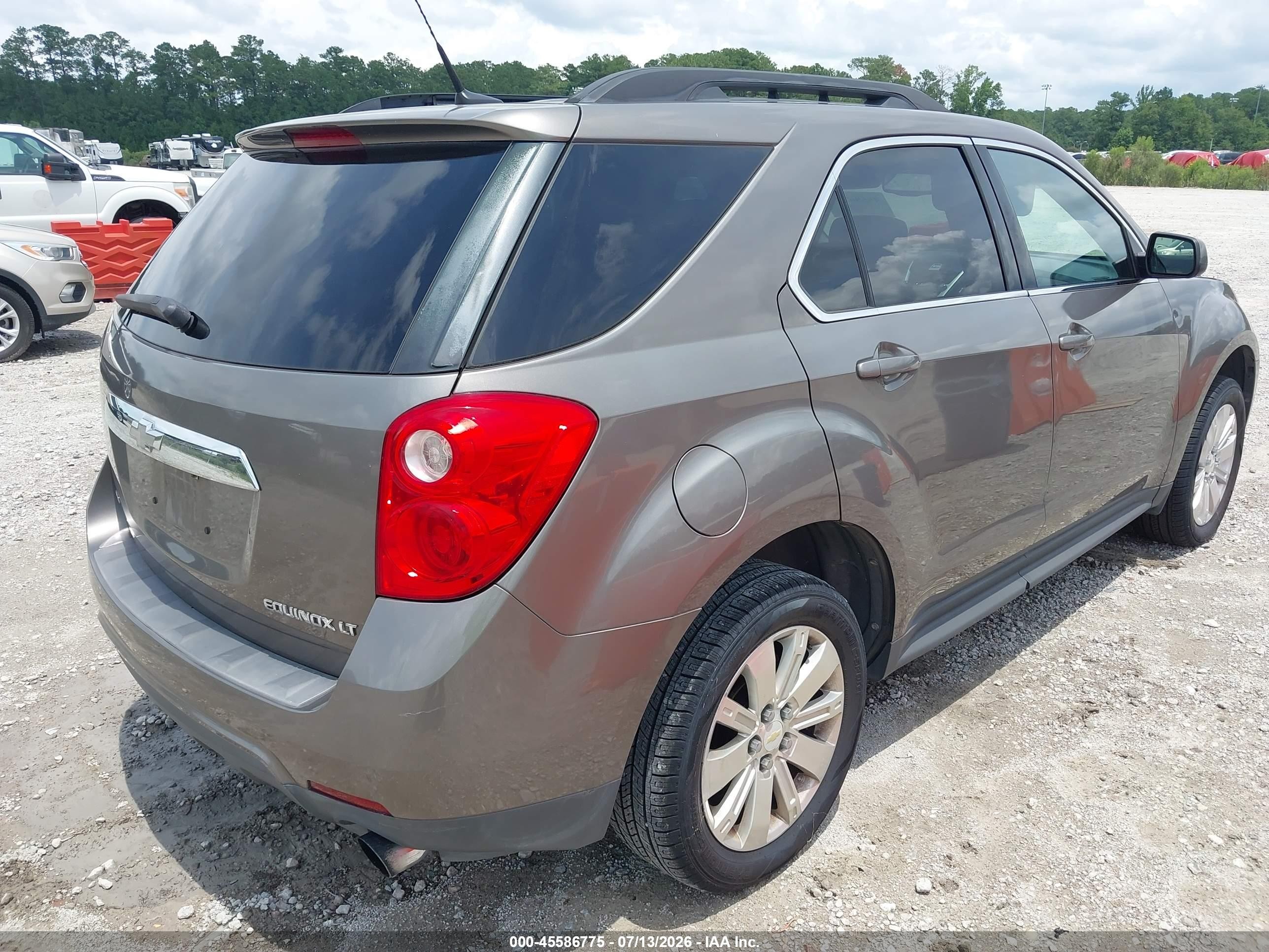 2011 Chevrolet Equinox Lt W/2lt Brown vin: 2CNFLNE56B6233745