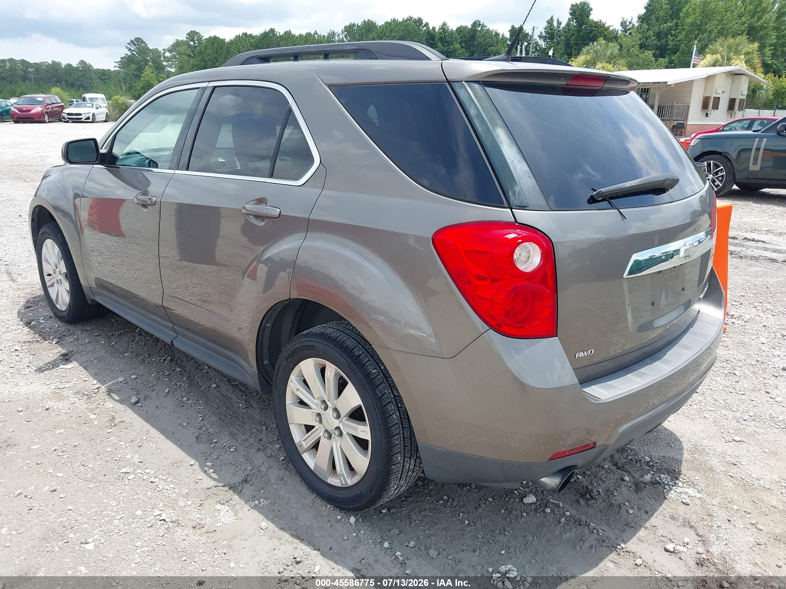 2011 Chevrolet Equinox Lt W/2lt Brown vin: 2CNFLNE56B6233745