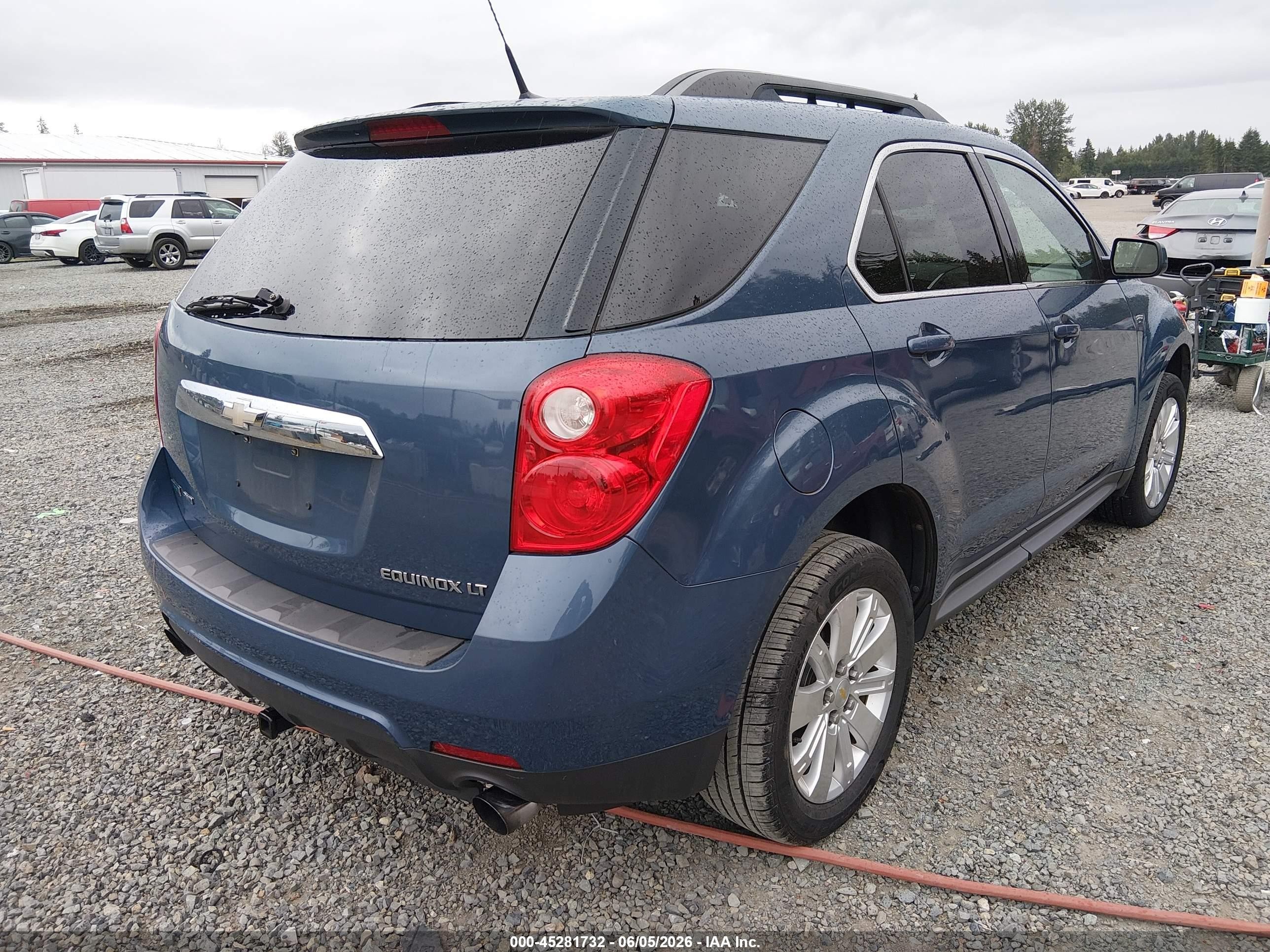 2011 Chevrolet Equinox 2lt Blue vin: 2CNFLNE57B6407466