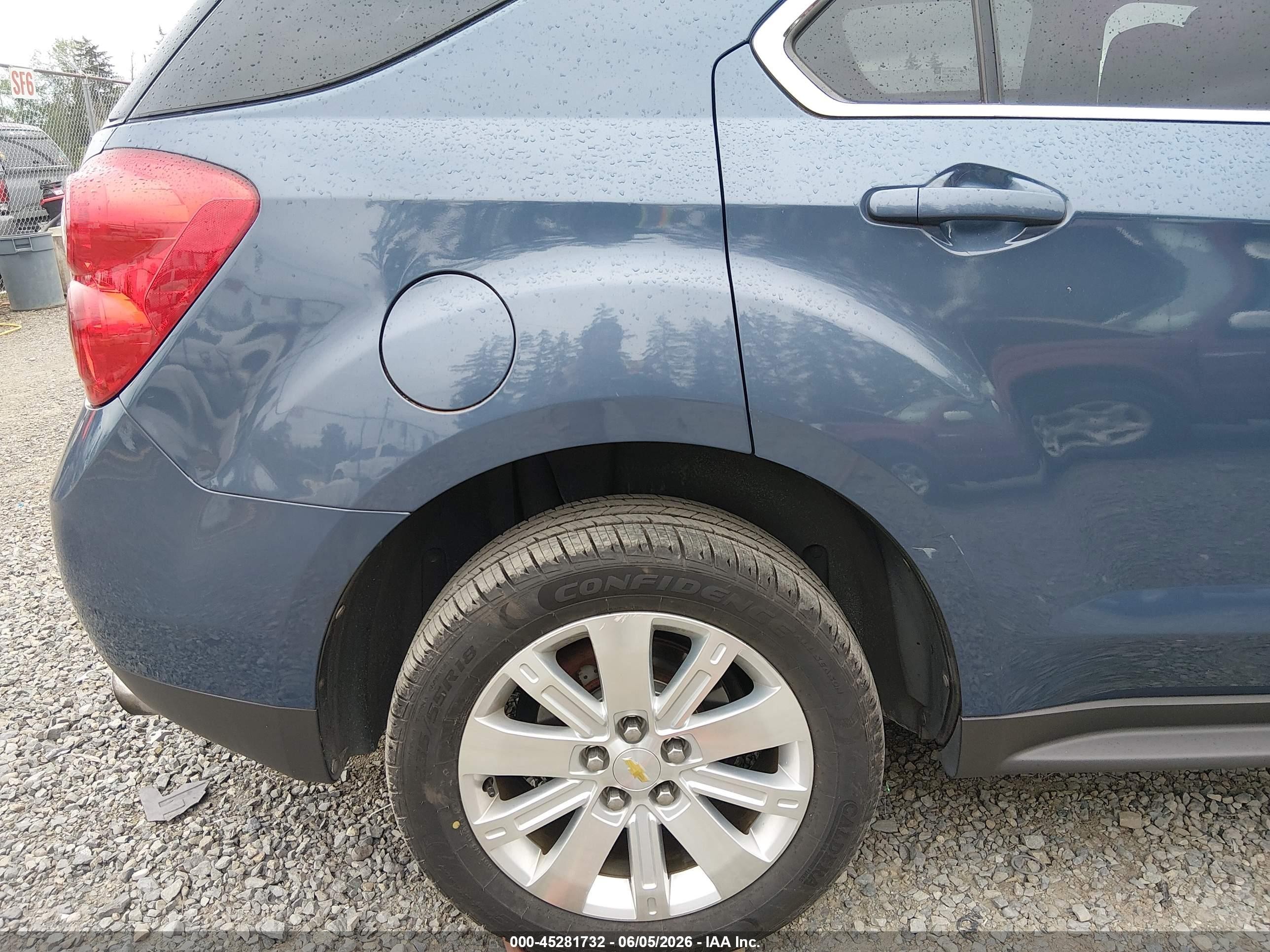 2011 Chevrolet Equinox 2lt Blue vin: 2CNFLNE57B6407466