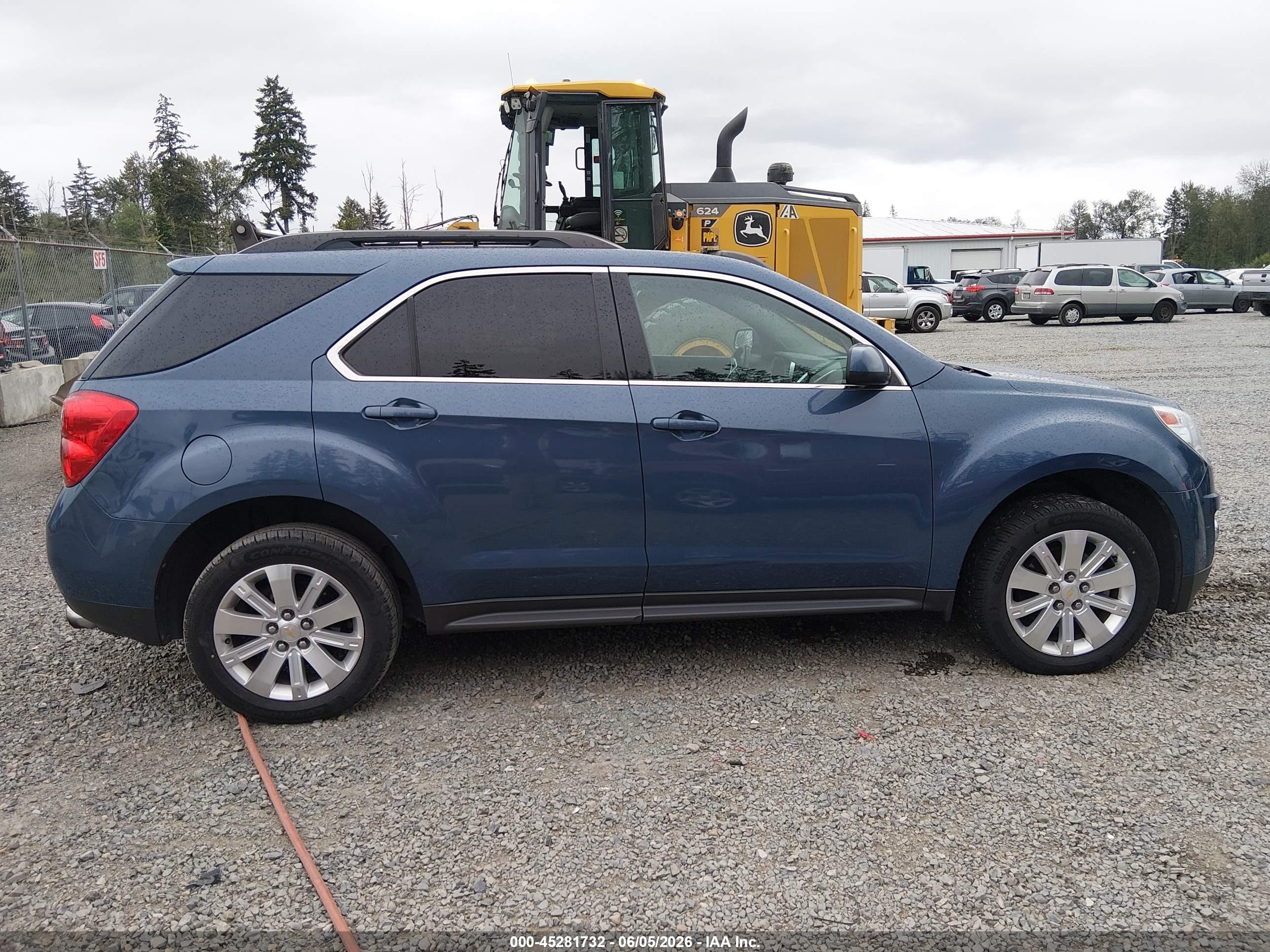 2011 Chevrolet Equinox 2lt Blue vin: 2CNFLNE57B6407466