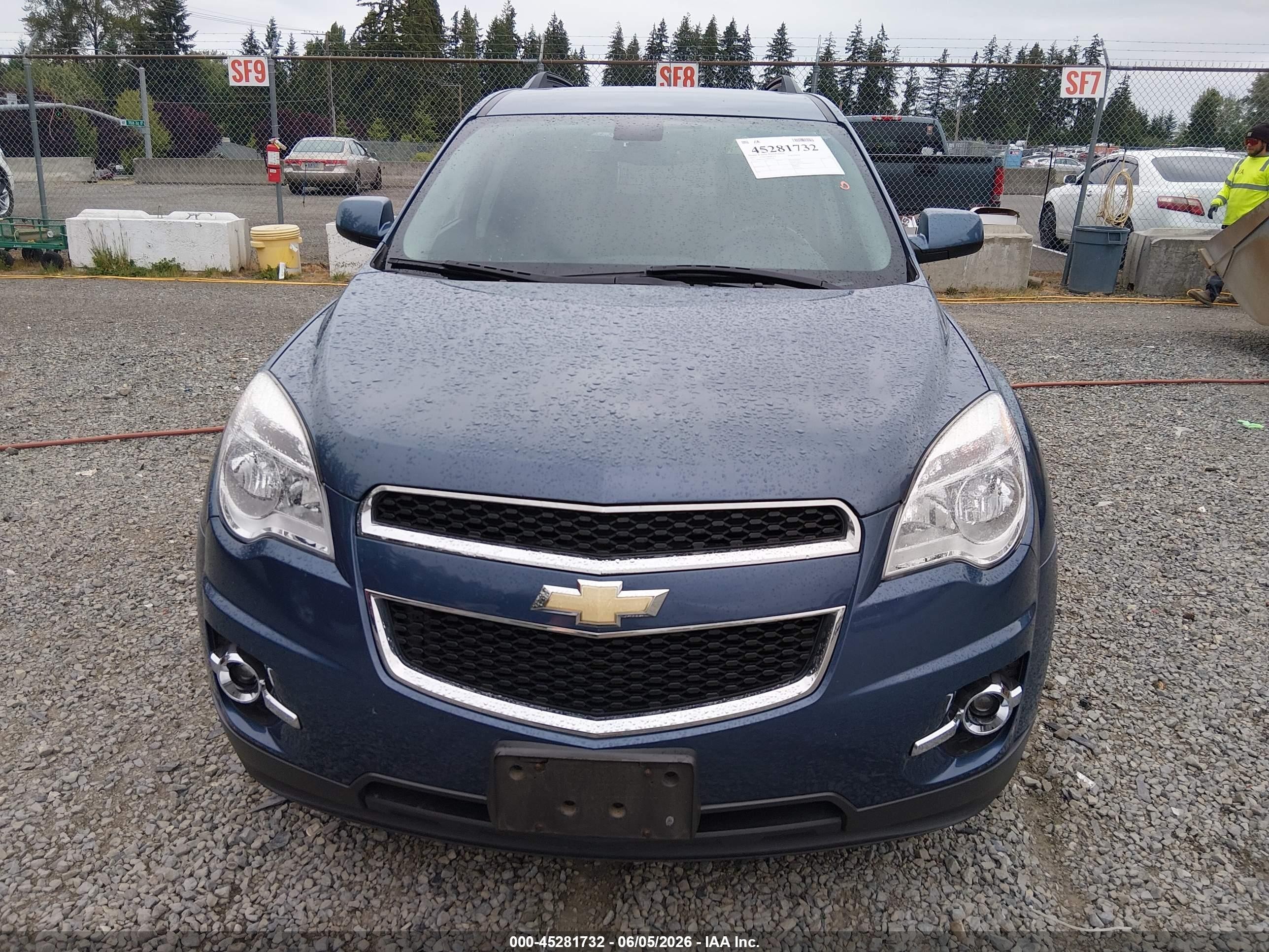2011 Chevrolet Equinox 2lt Blue vin: 2CNFLNE57B6407466